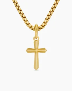 Cross Amulet 18K Yellow Gold, 19mm