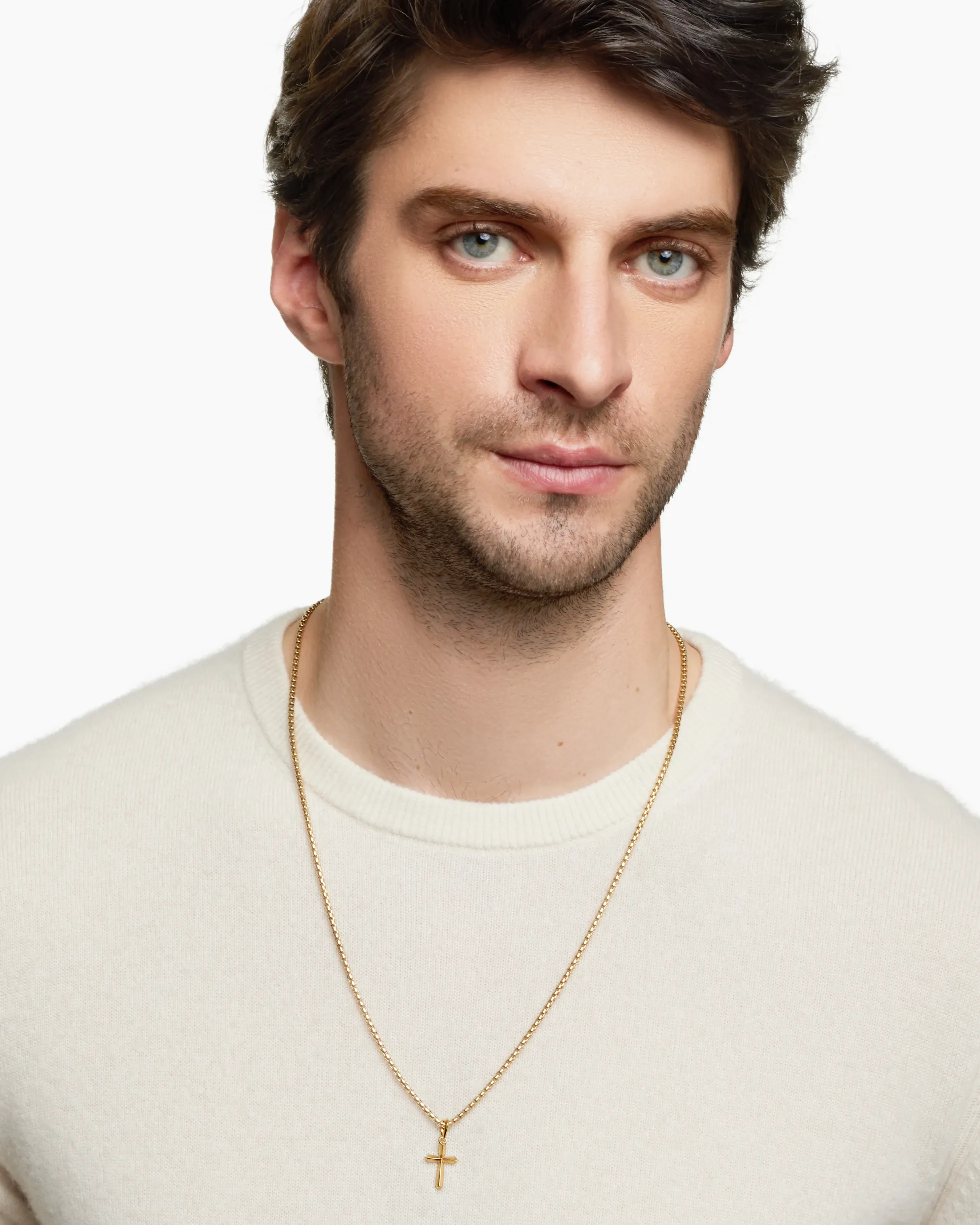 Cross Amulet 18K Yellow Gold, 19mm