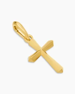 Cross Amulet 18K Yellow Gold, 19mm