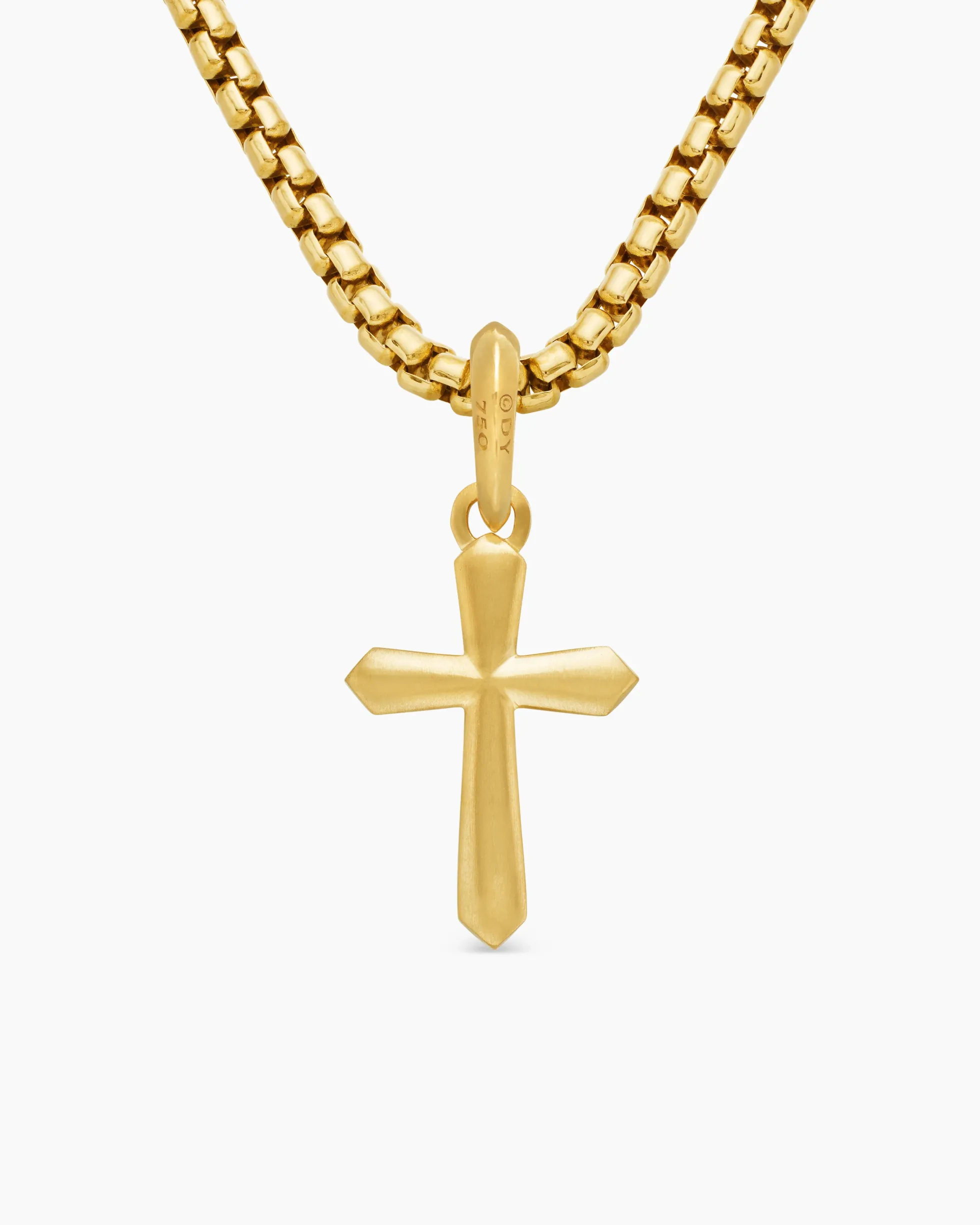 Cross Amulet 18K Yellow Gold, 19mm