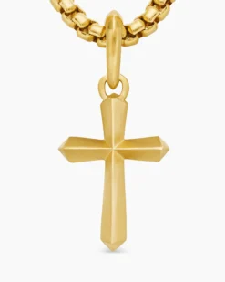 Cross Amulet 18K Yellow Gold, 19mm