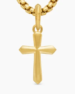 Cross Amulet 18K Yellow Gold, 19mm