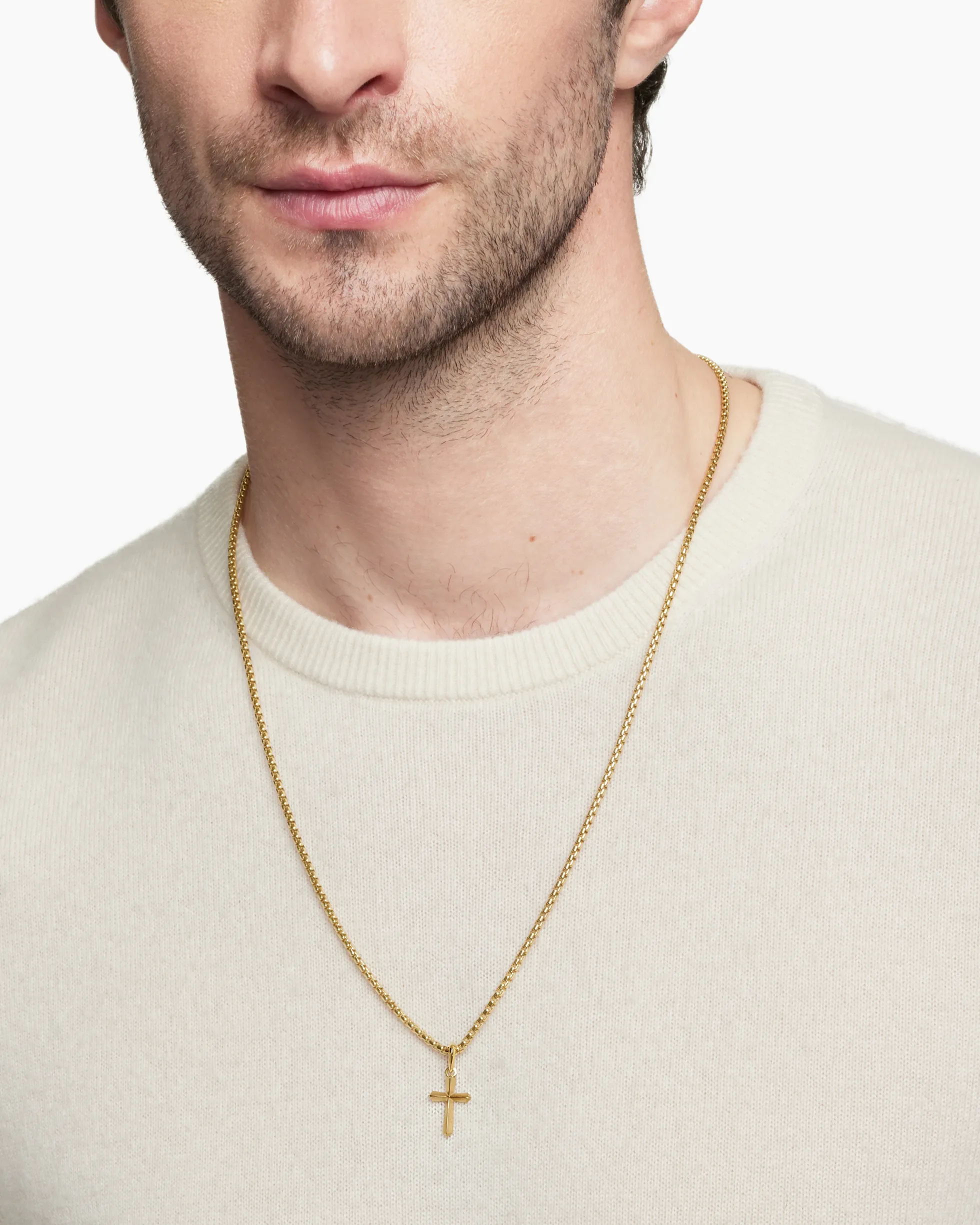 Cross Amulet 18K Yellow Gold, 19mm
