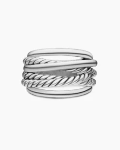 Crossover Ring Sterling Silver, 14.7mm