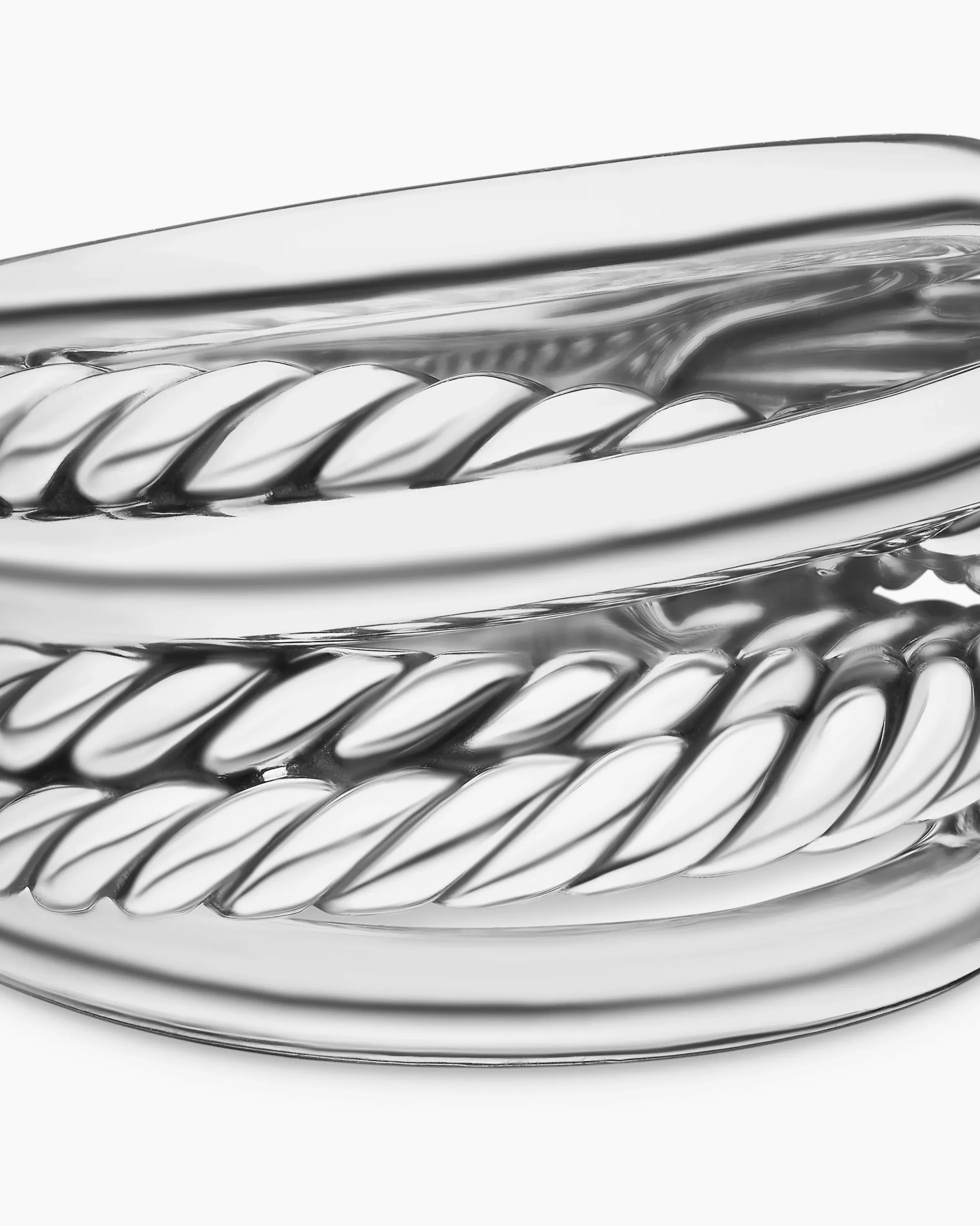 Crossover Ring Sterling Silver, 14.7mm