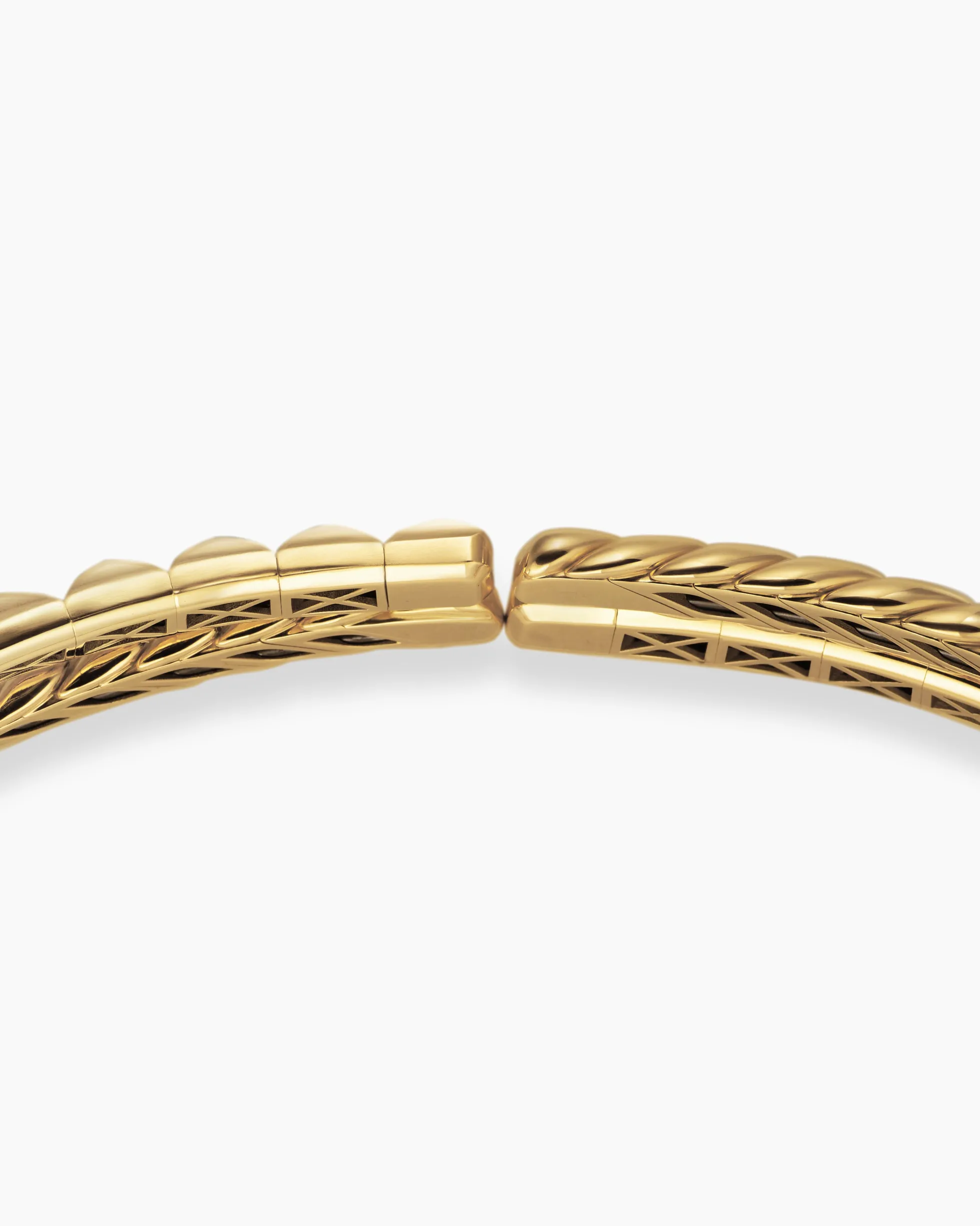 Crossover Trio Collar Necklace 18K Yellow Gold with Diamonds, 16.5mm