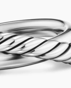 Crossover Two Row Ring Sterling Silver, 7.4mm