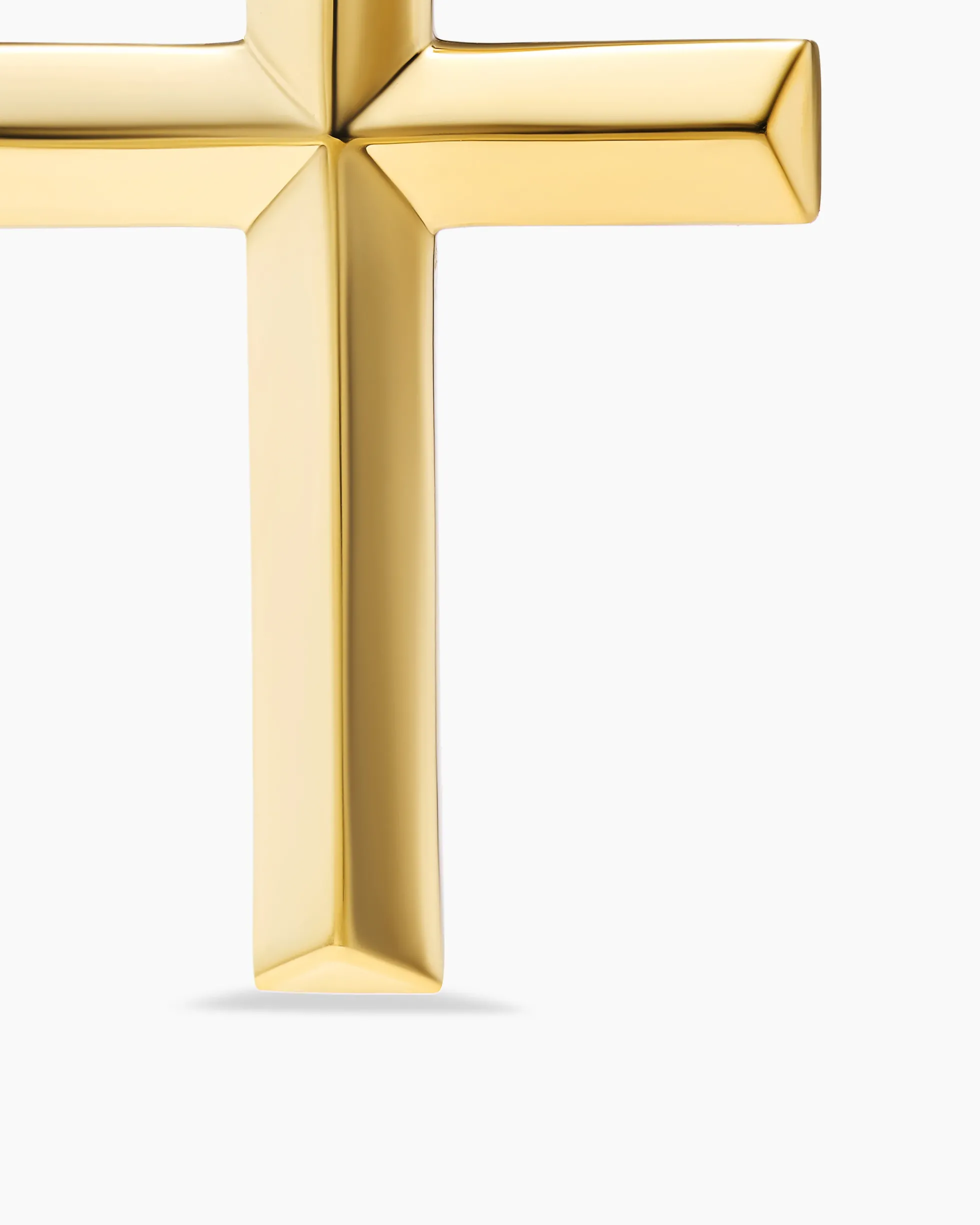 Cross Pendant 18K Yellow Gold, 24mm