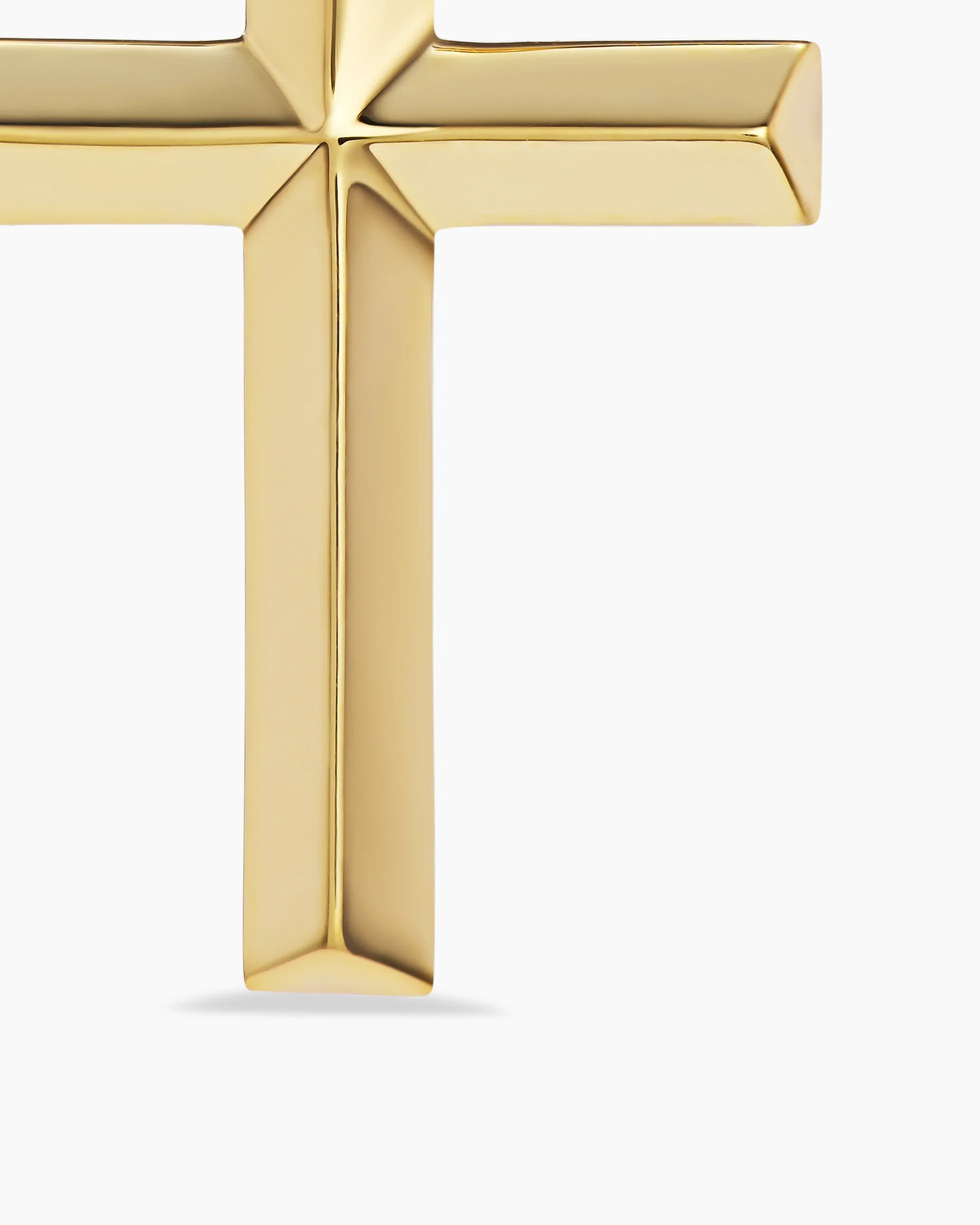 Cross Pendant 18K Yellow Gold, 24mm