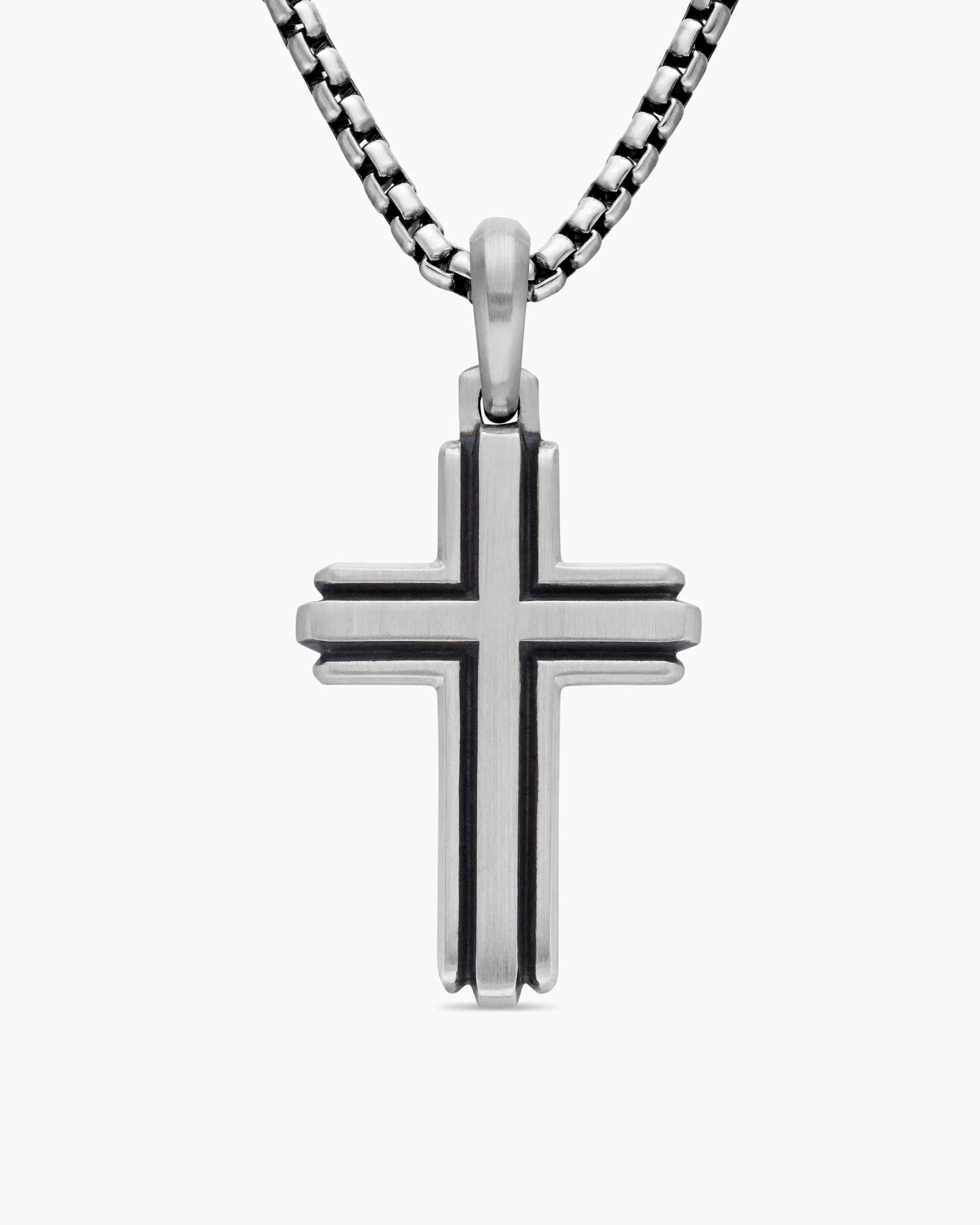 Cross Pendant Sterling Silver, 34mm