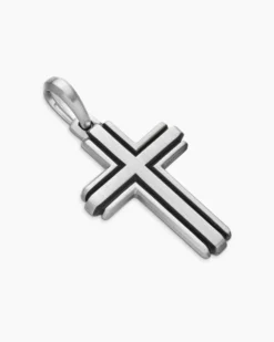 Cross Pendant Sterling Silver, 34mm