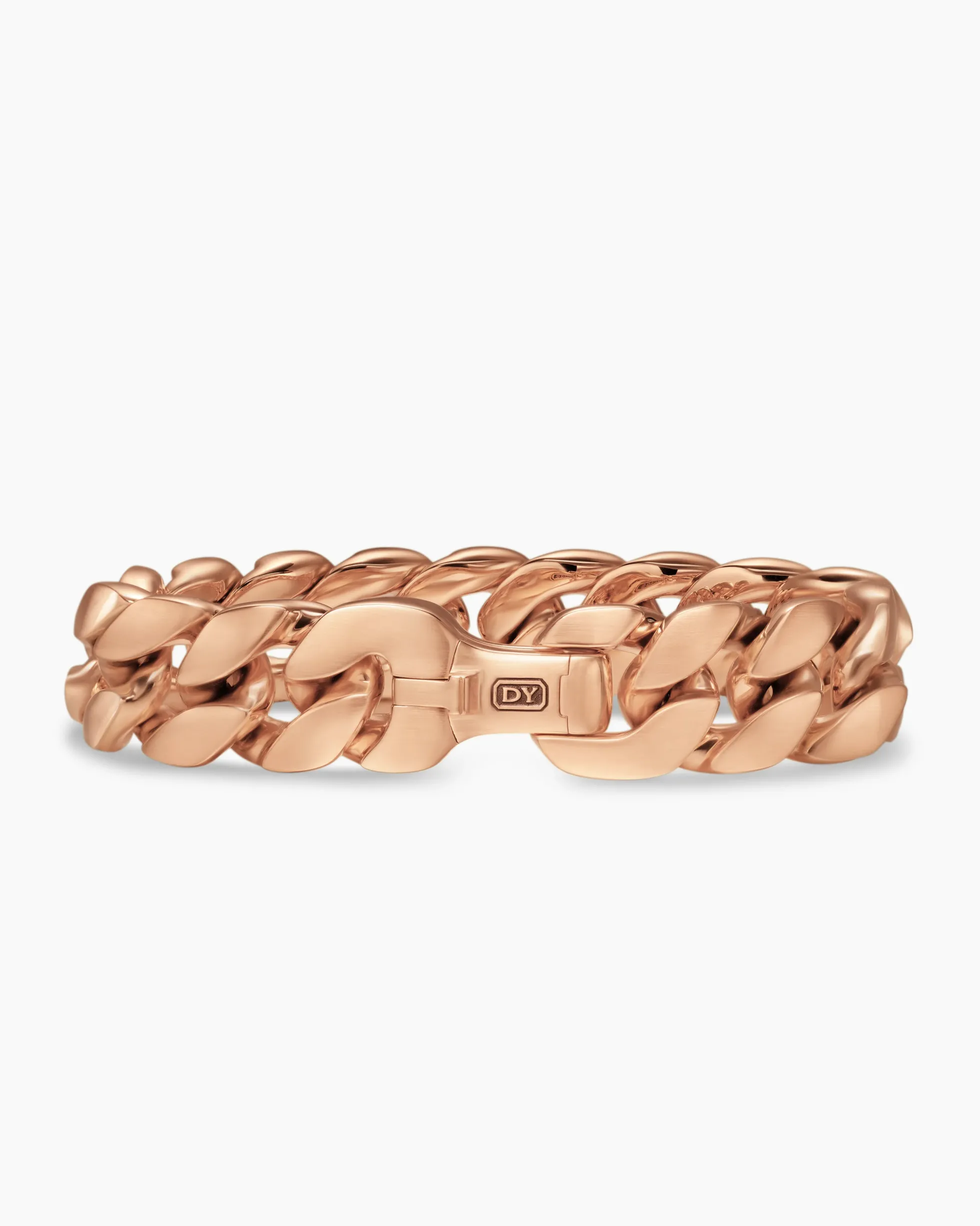 Curb Chain Bracelet 18K Rose Gold, 18mm