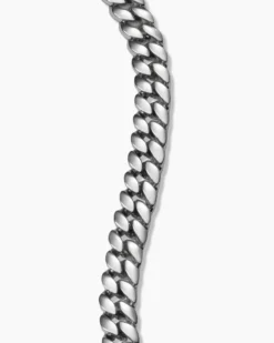 Curb Chain Bracelet Platinum, 6mm