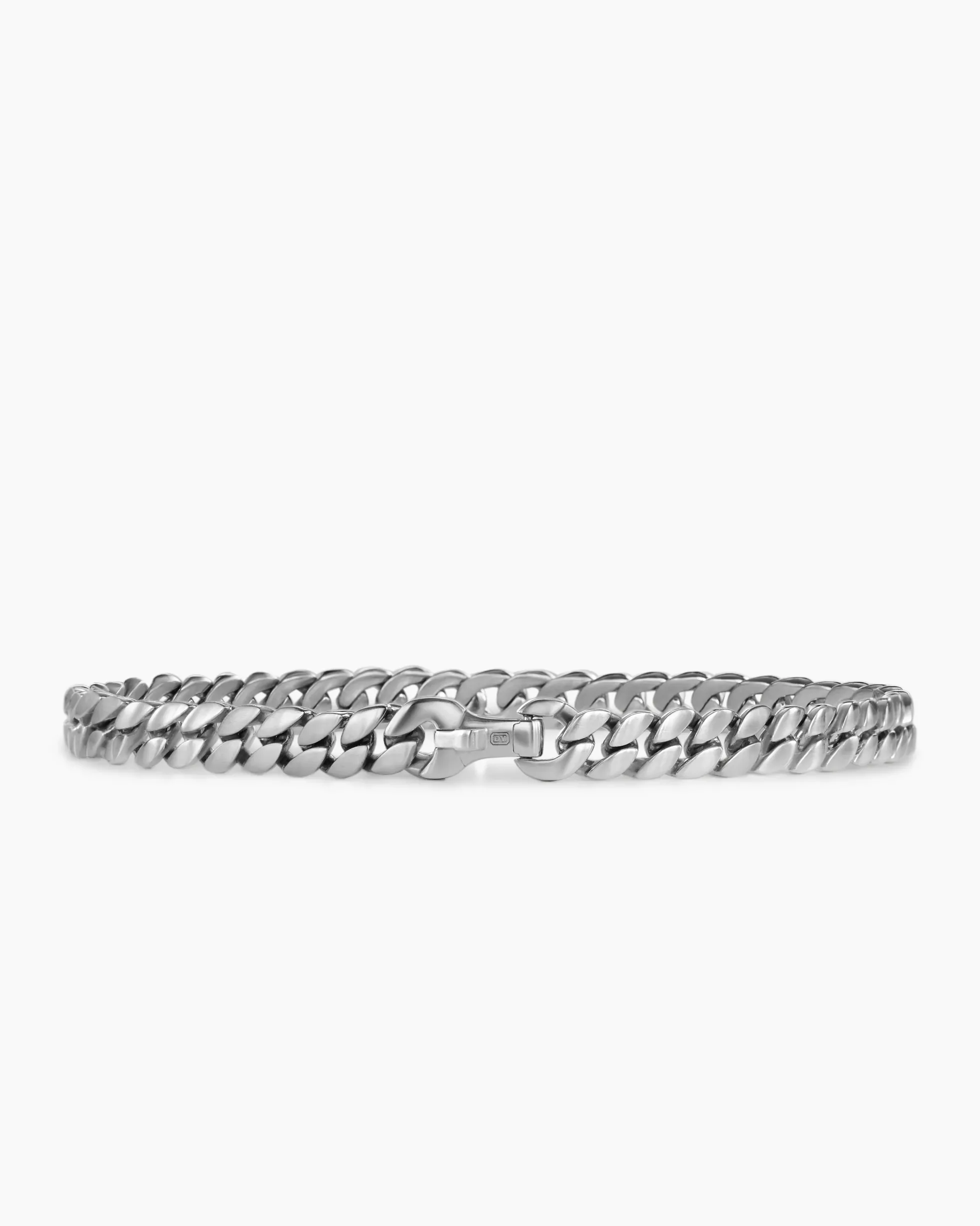 Curb Chain Bracelet Platinum, 6mm