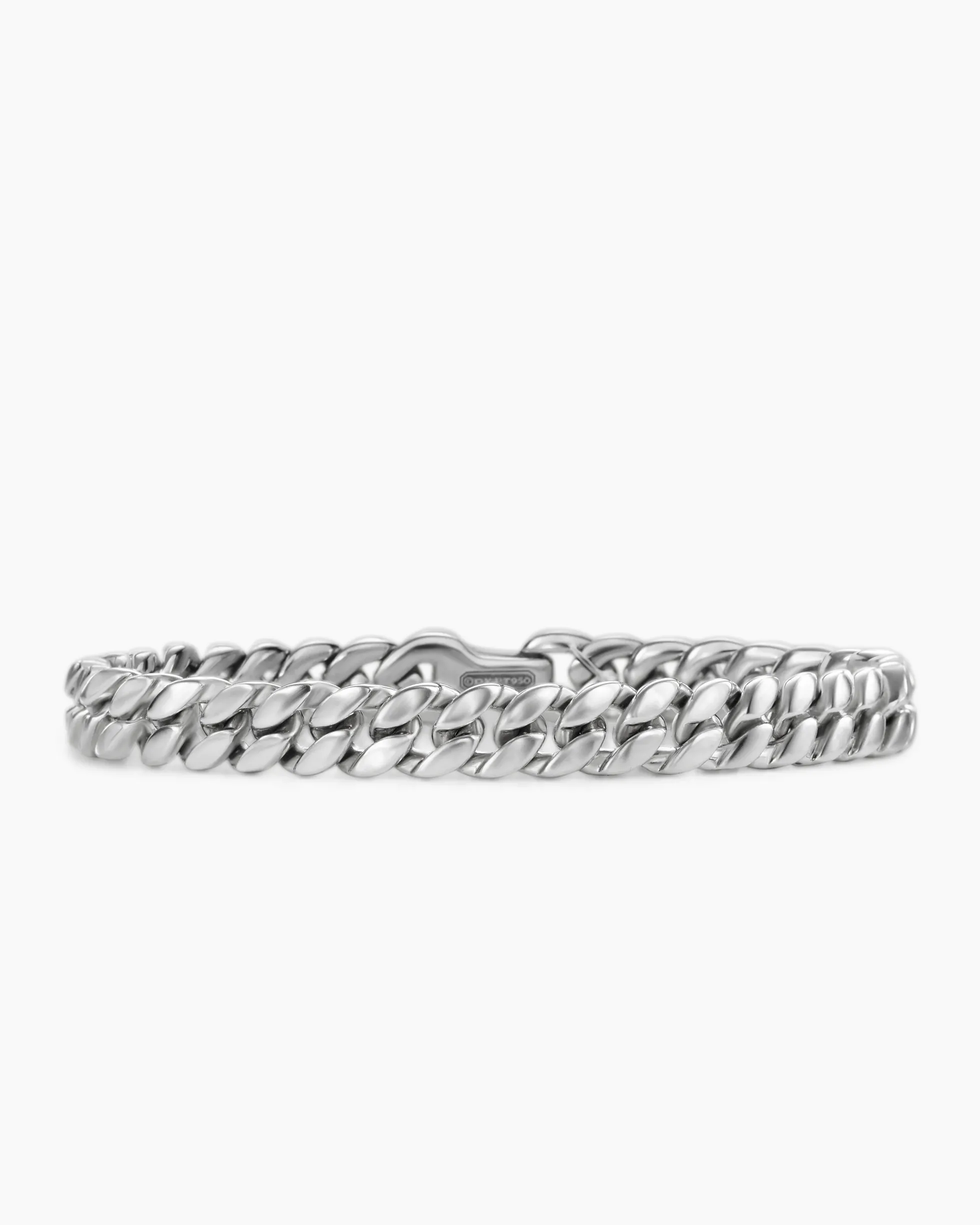 Curb Chain Bracelet Platinum, 8mm