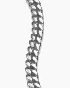 Curb Chain Bracelet Platinum, 8mm