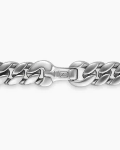 Curb Chain Bracelet Platinum, 8mm