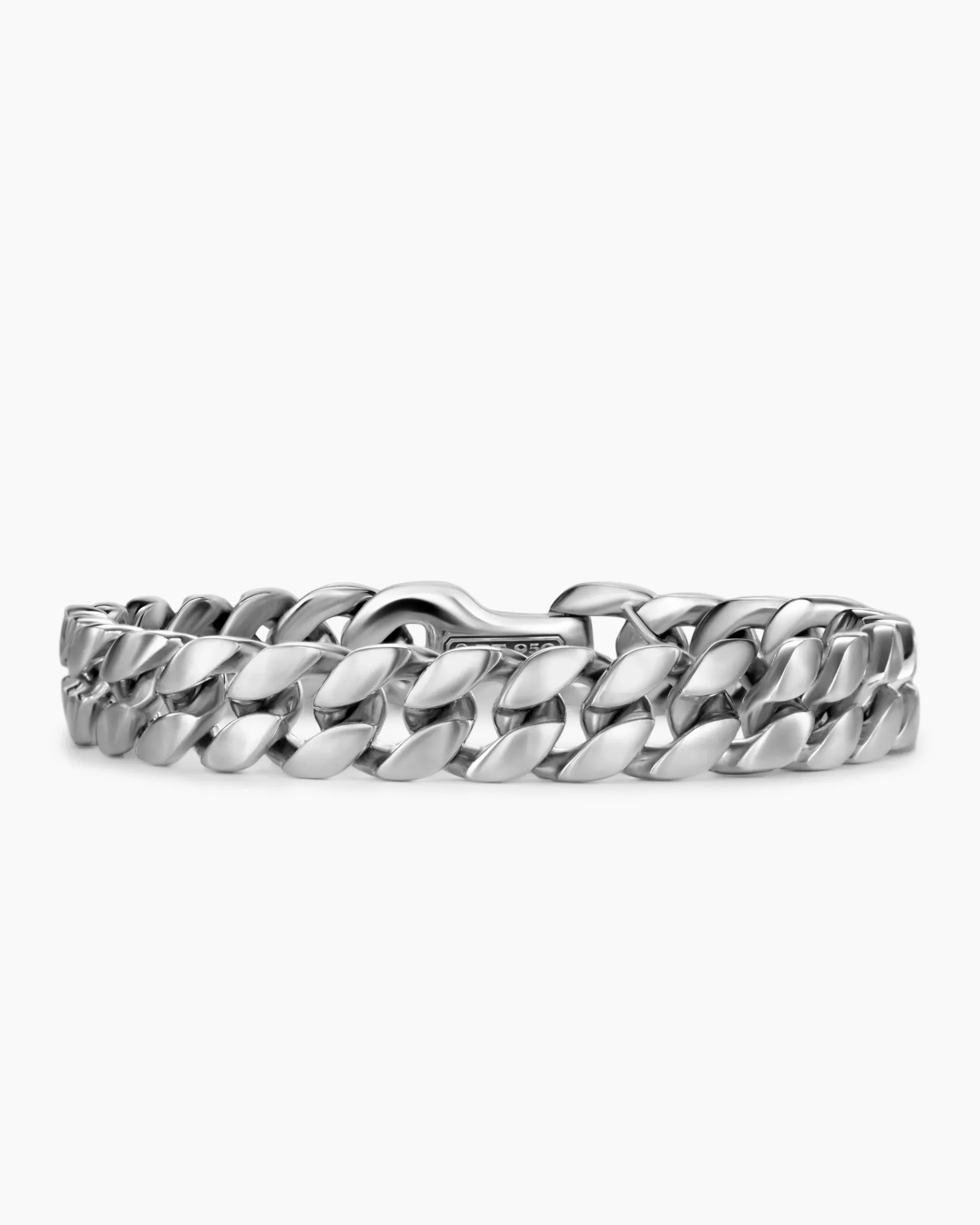 Curb Chain Bracelet Platinum, 11.5mm