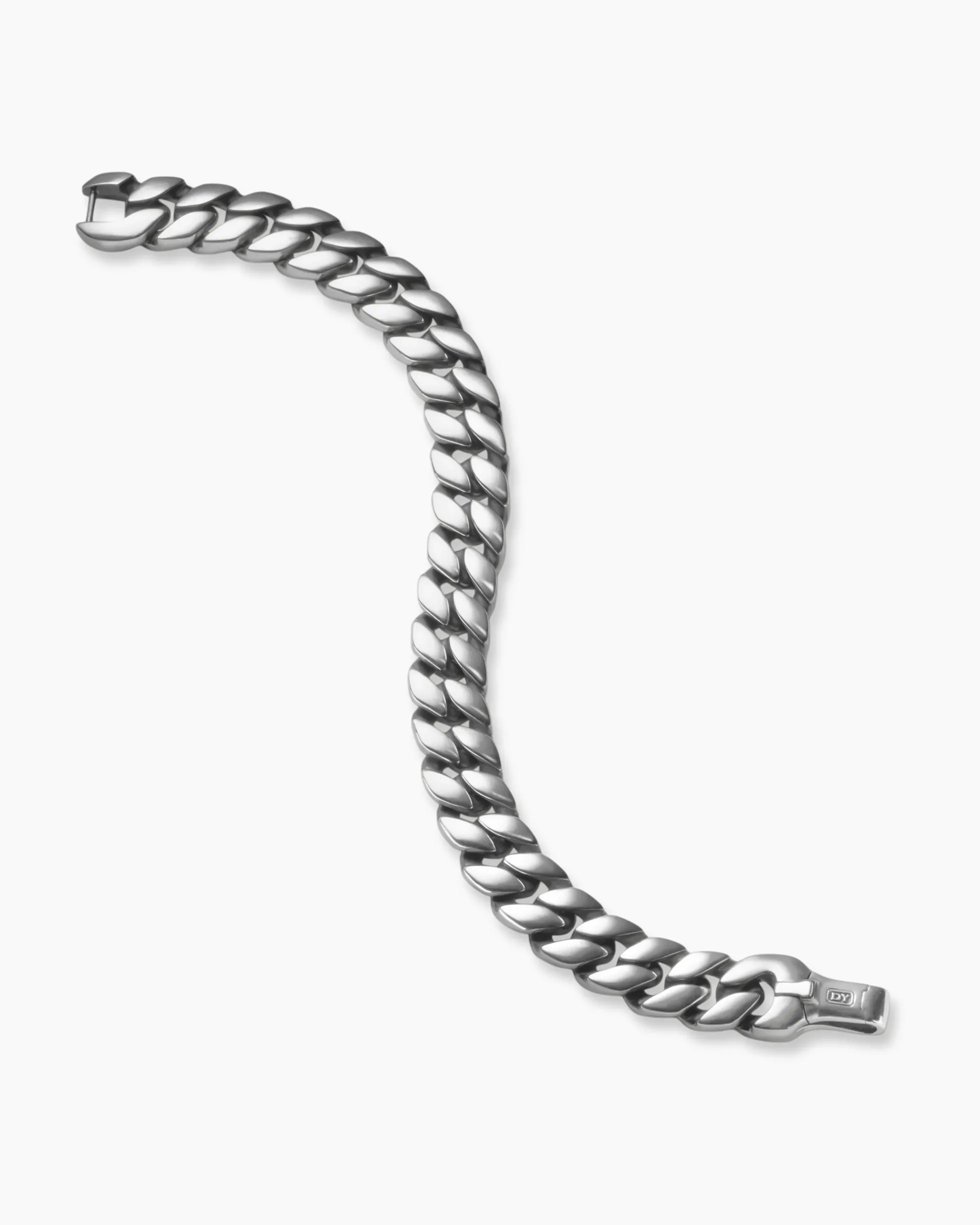 Curb Chain Bracelet Platinum, 11.5mm