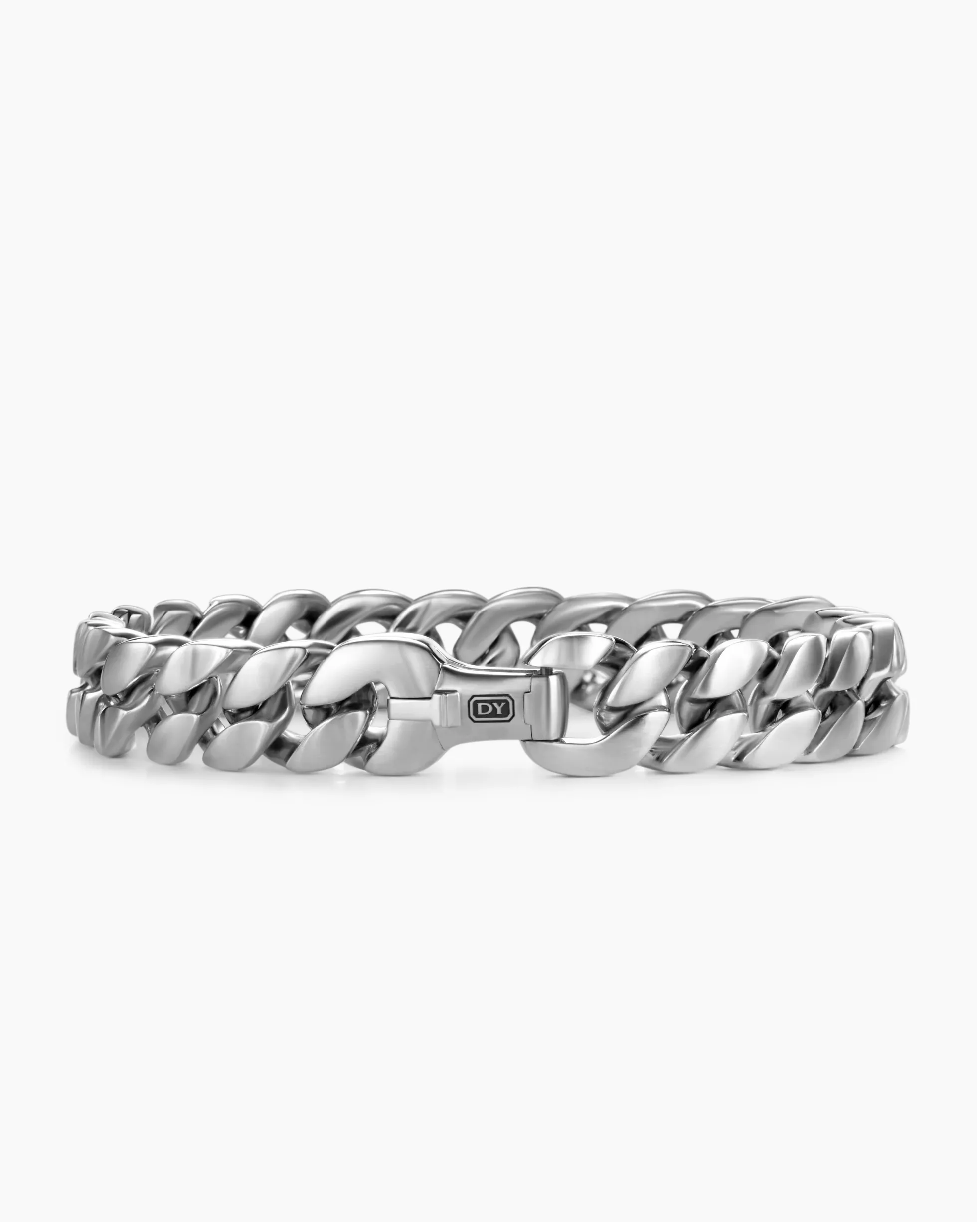 Curb Chain Bracelet Platinum, 11.5mm