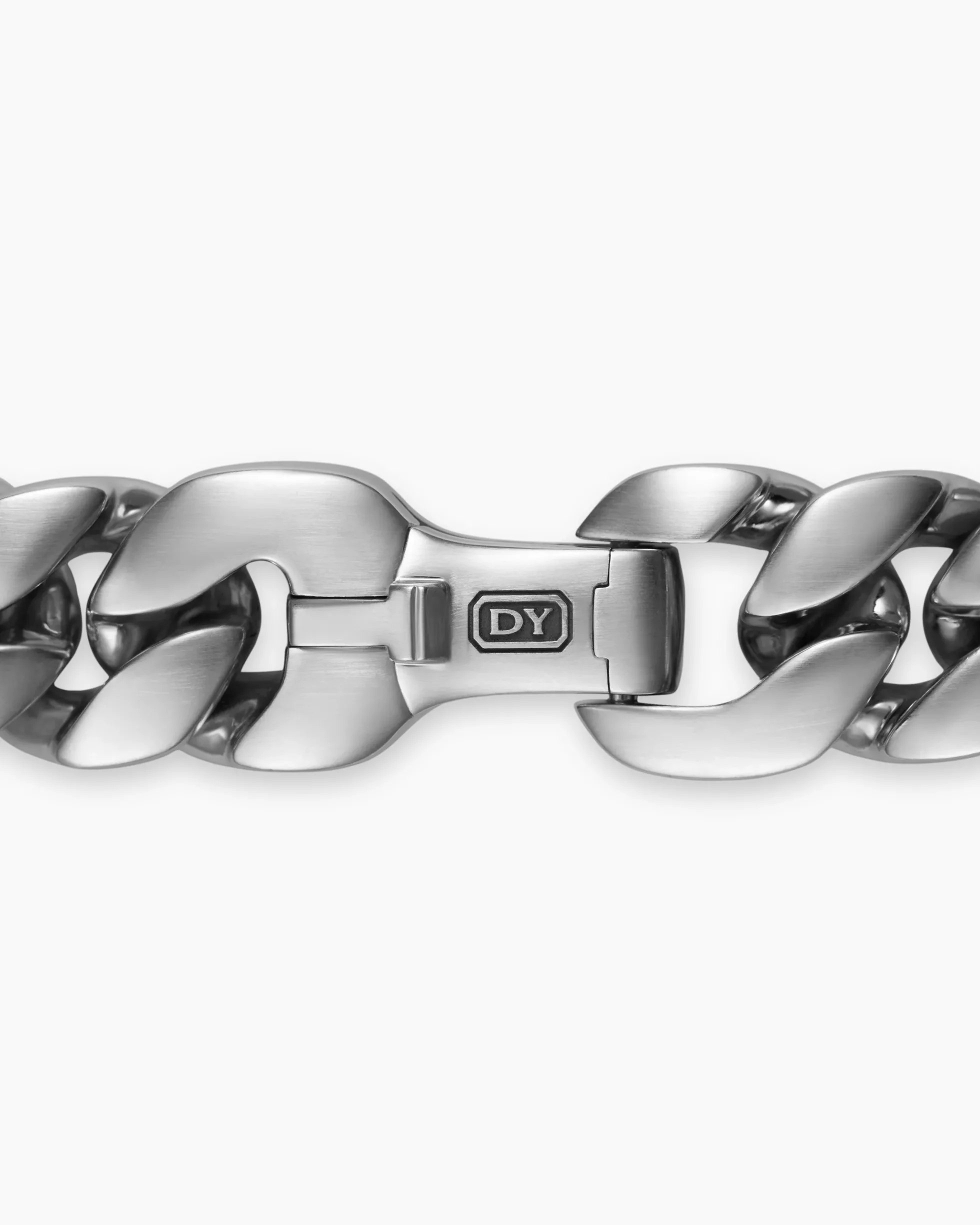 Curb Chain Bracelet Platinum, 11.5mm