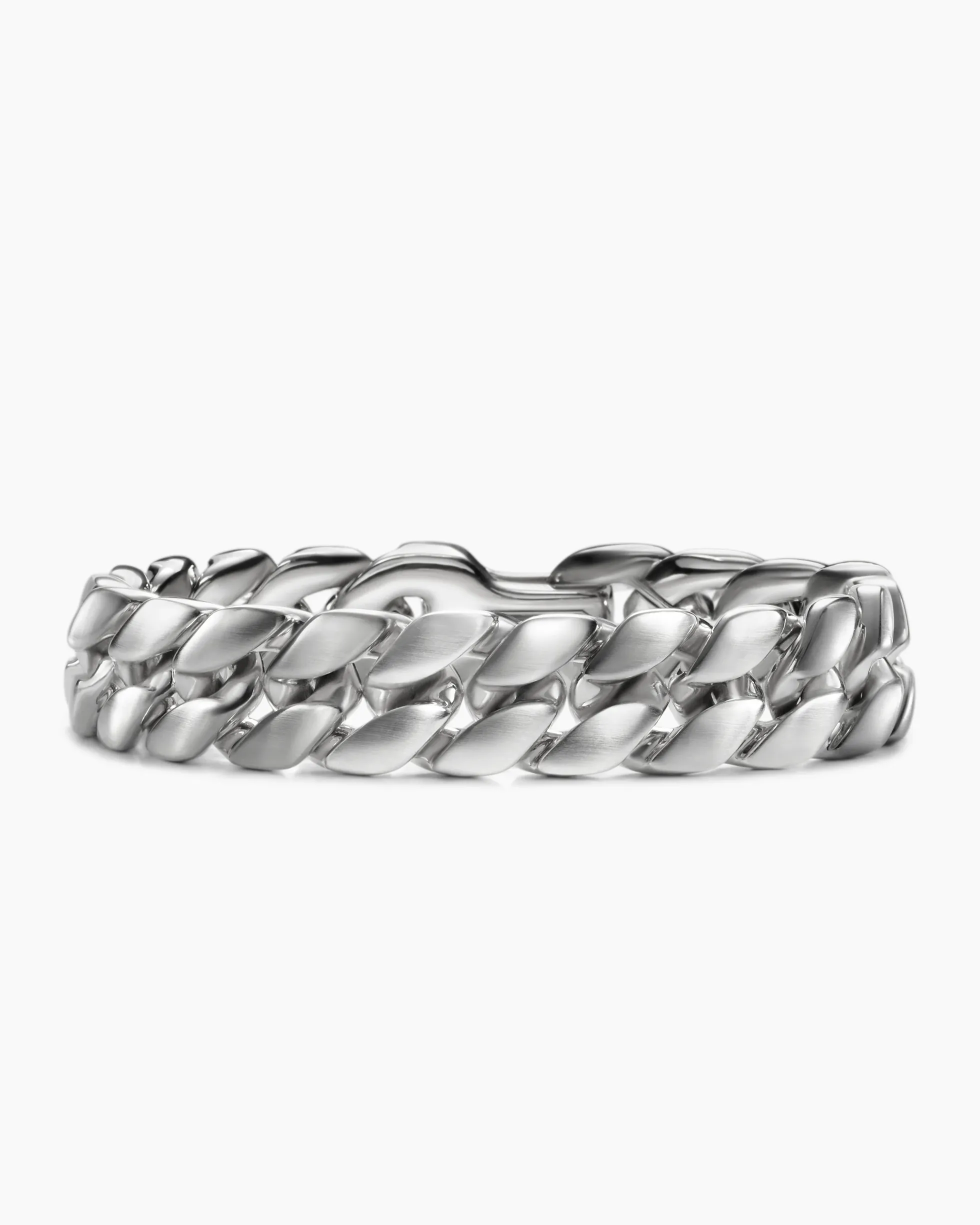 Curb Chain Bracelet Platinum, 14.5mm