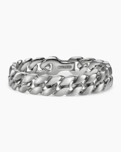Curb Chain Bracelet Platinum, 14.5mm