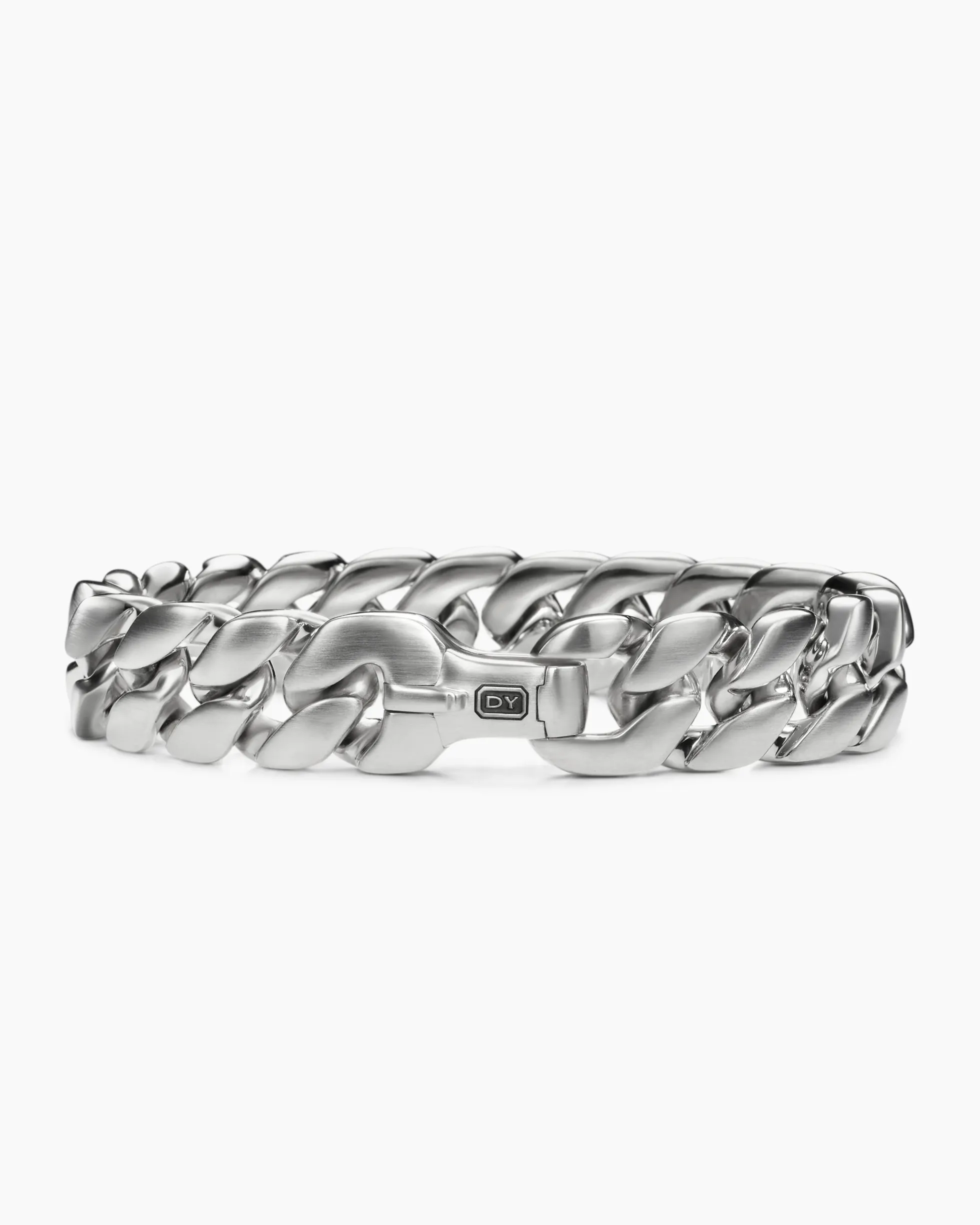 Curb Chain Bracelet Platinum, 14.5mm