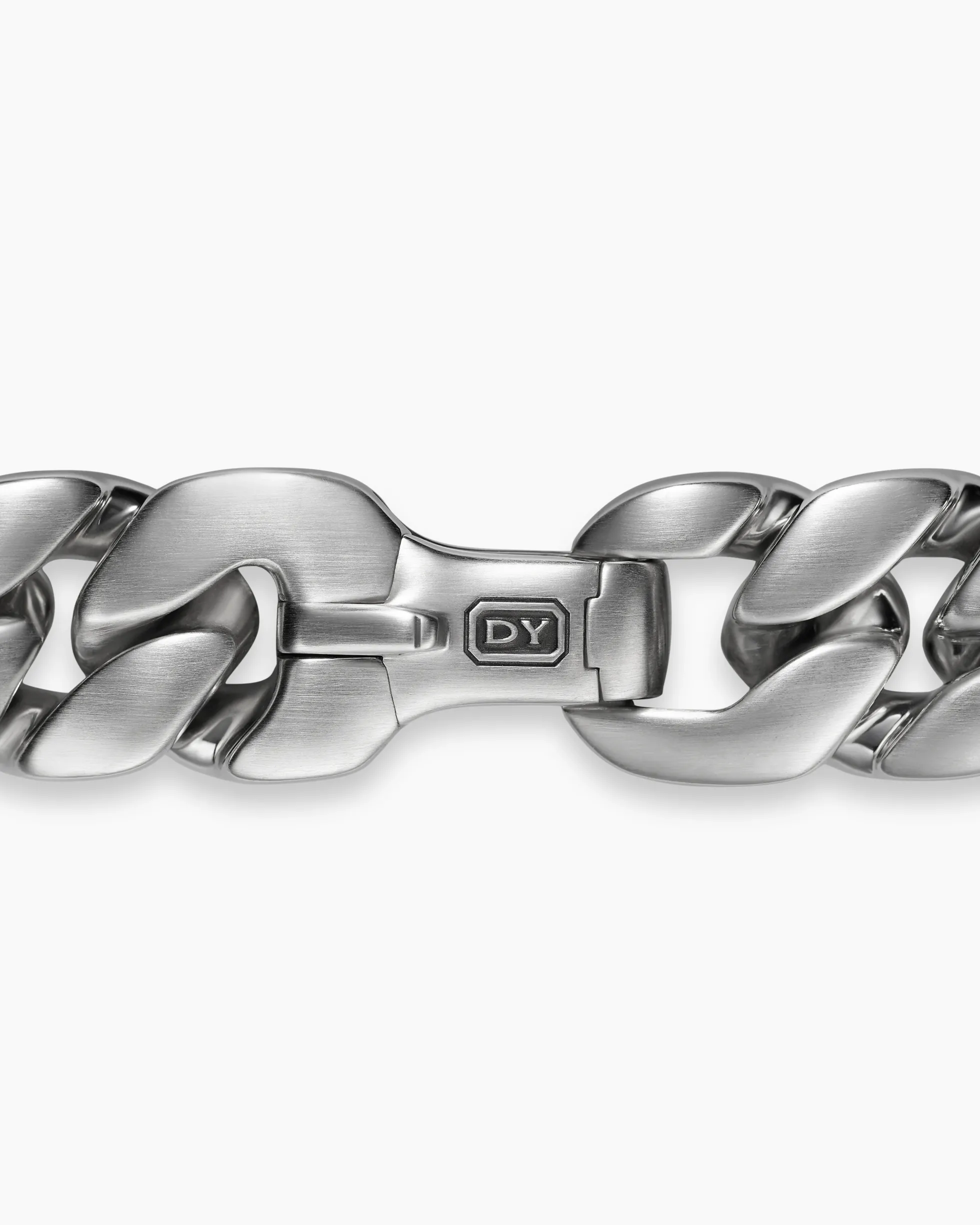 Curb Chain Bracelet Platinum, 14.5mm