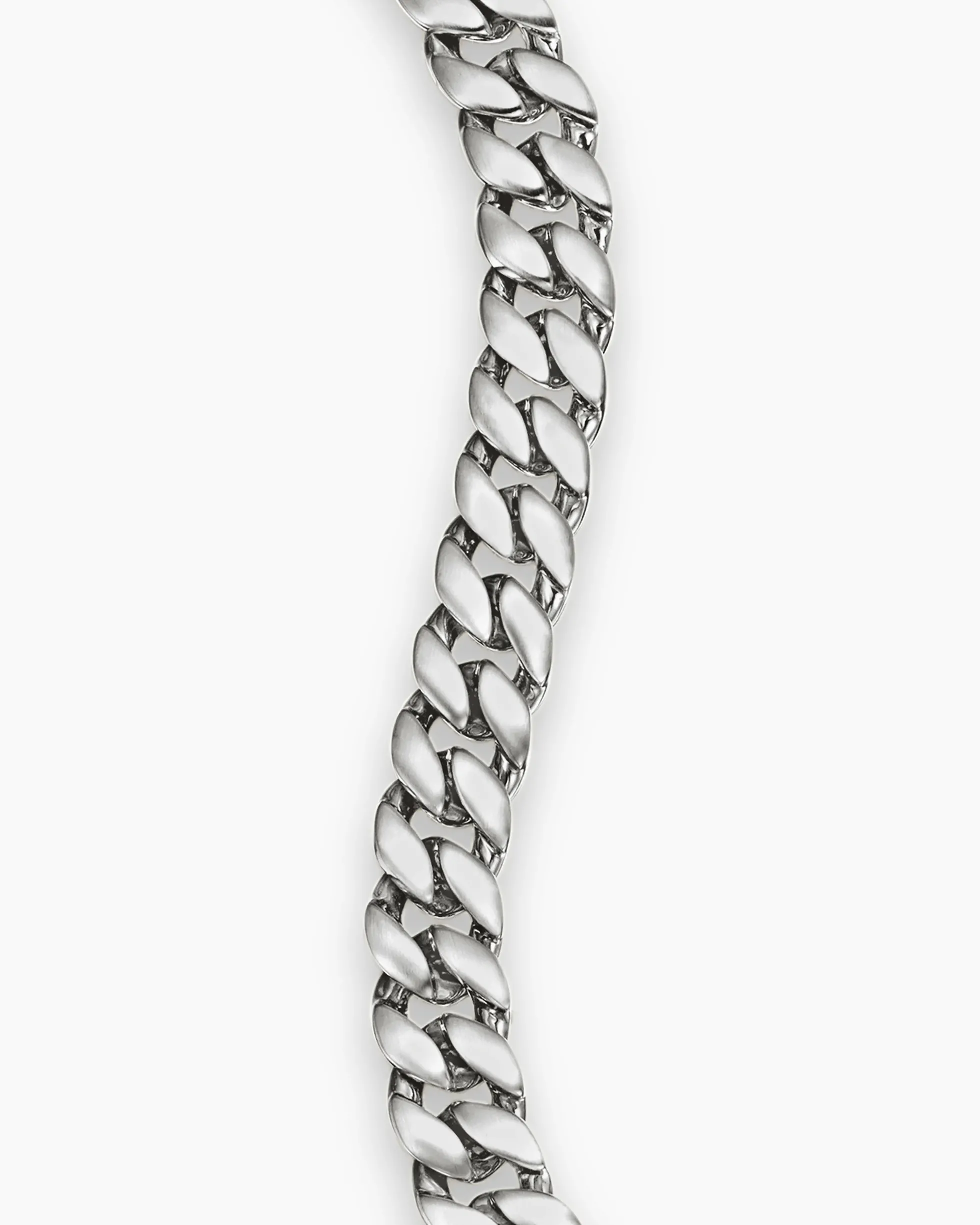 Curb Chain Bracelet Sterling Silver, 8mm