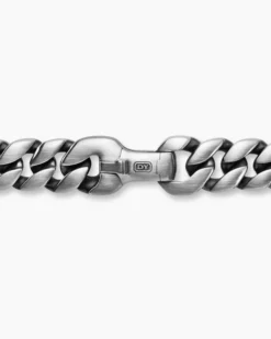 Curb Chain Bracelet Sterling Silver, 8mm