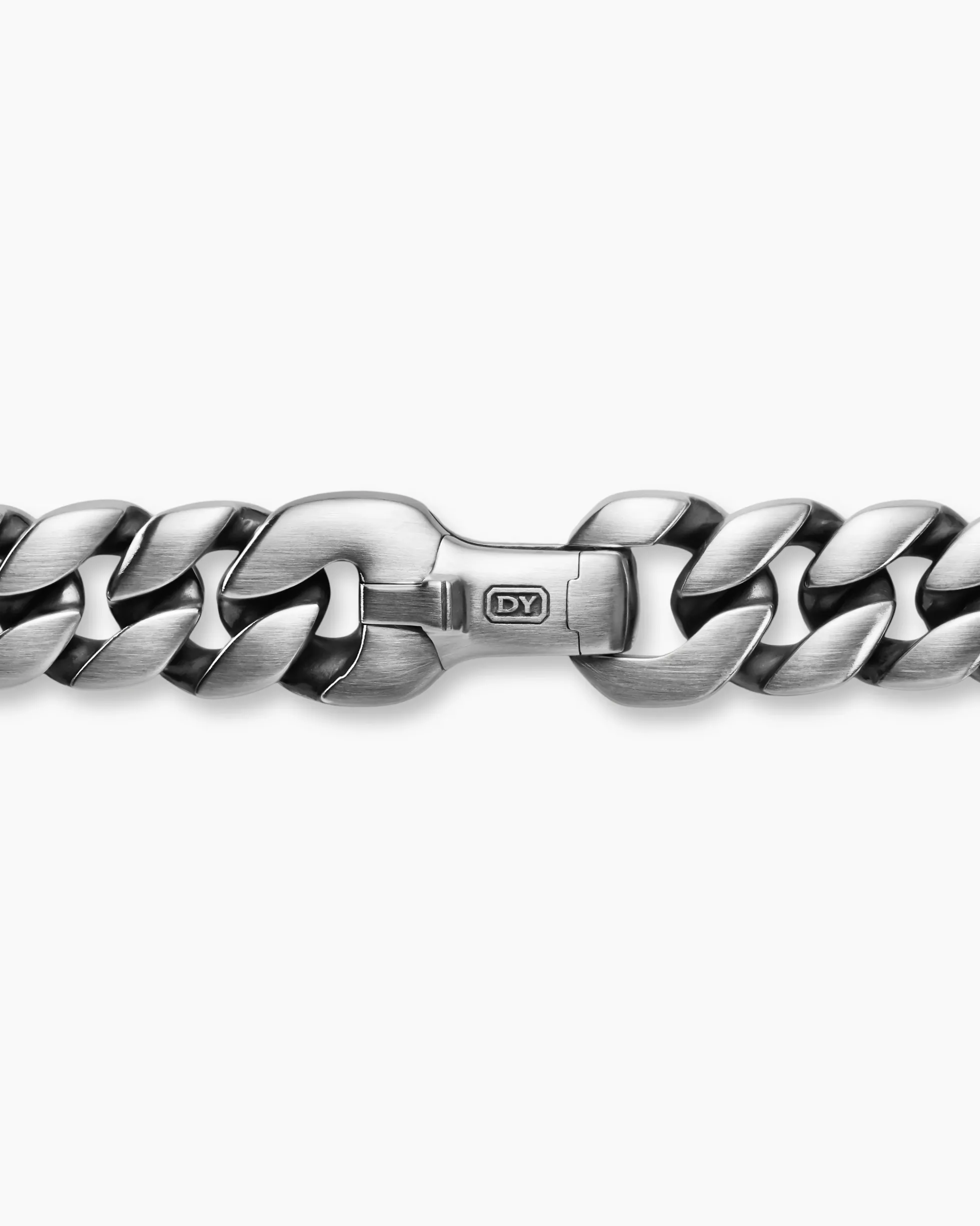 Curb Chain Bracelet Sterling Silver, 8mm