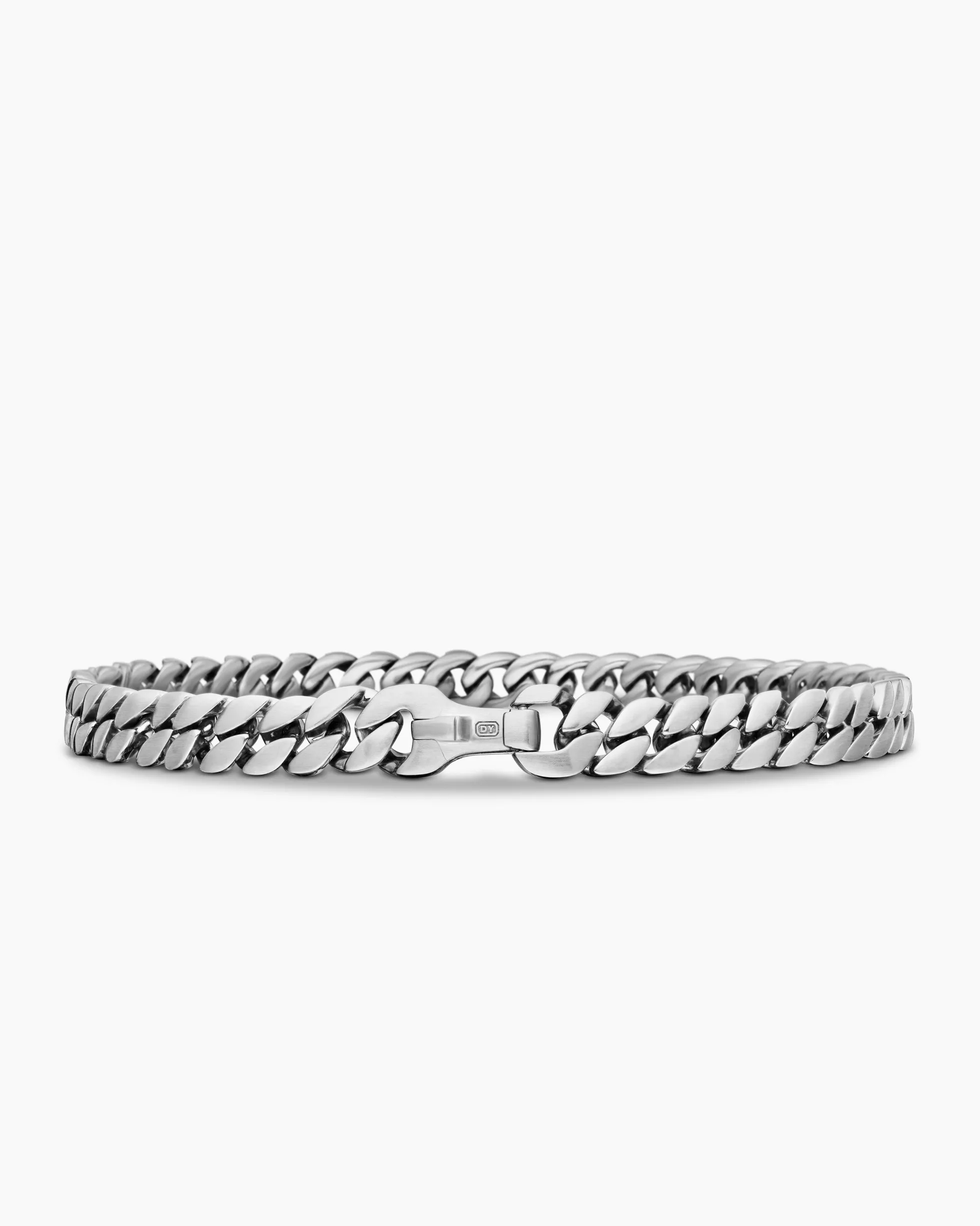 Curb Chain Bracelet Sterling Silver, 6mm