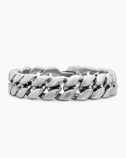 Curb Chain Bracelet Sterling Silver, 14.5mm