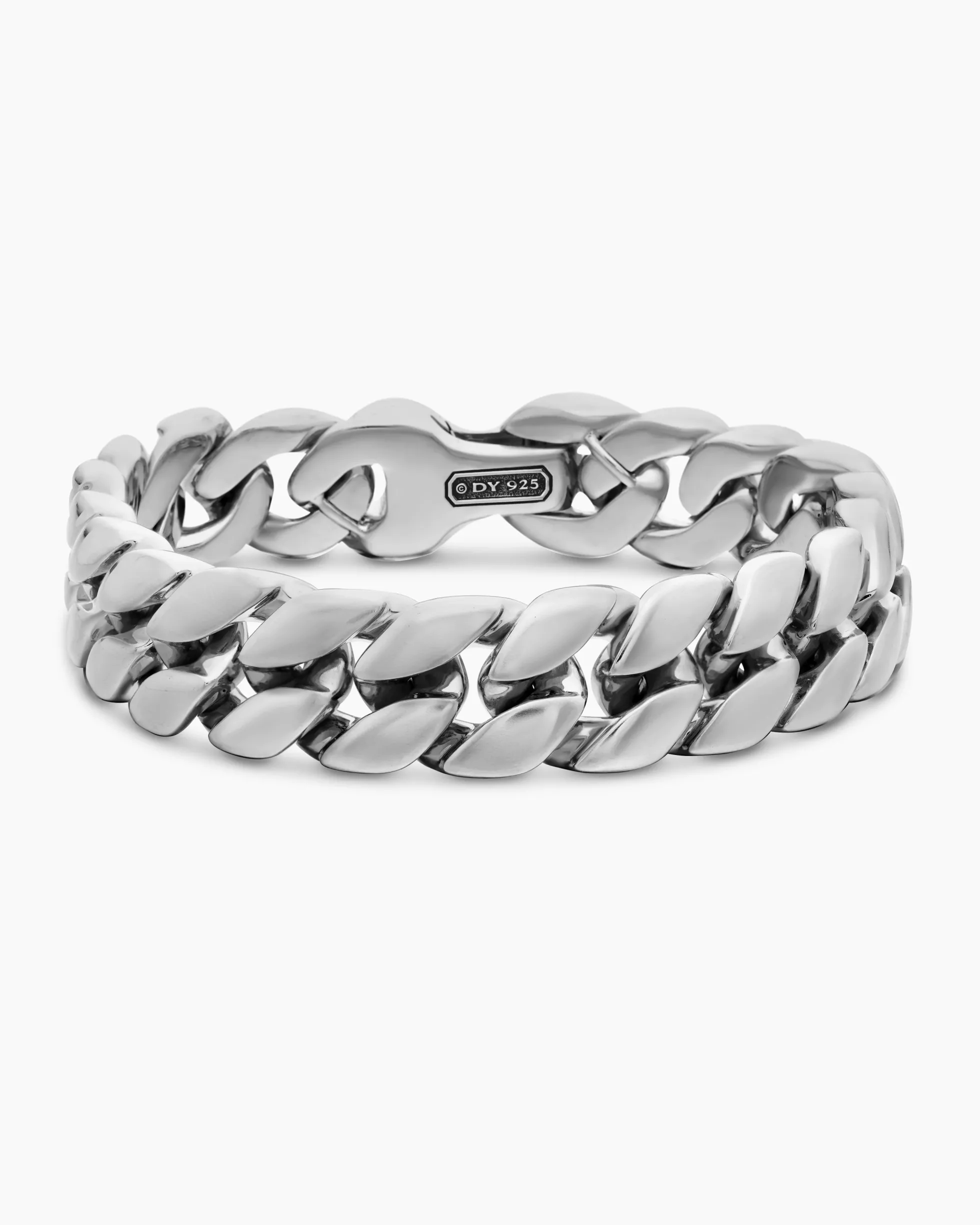Curb Chain Bracelet Sterling Silver, 14.5mm