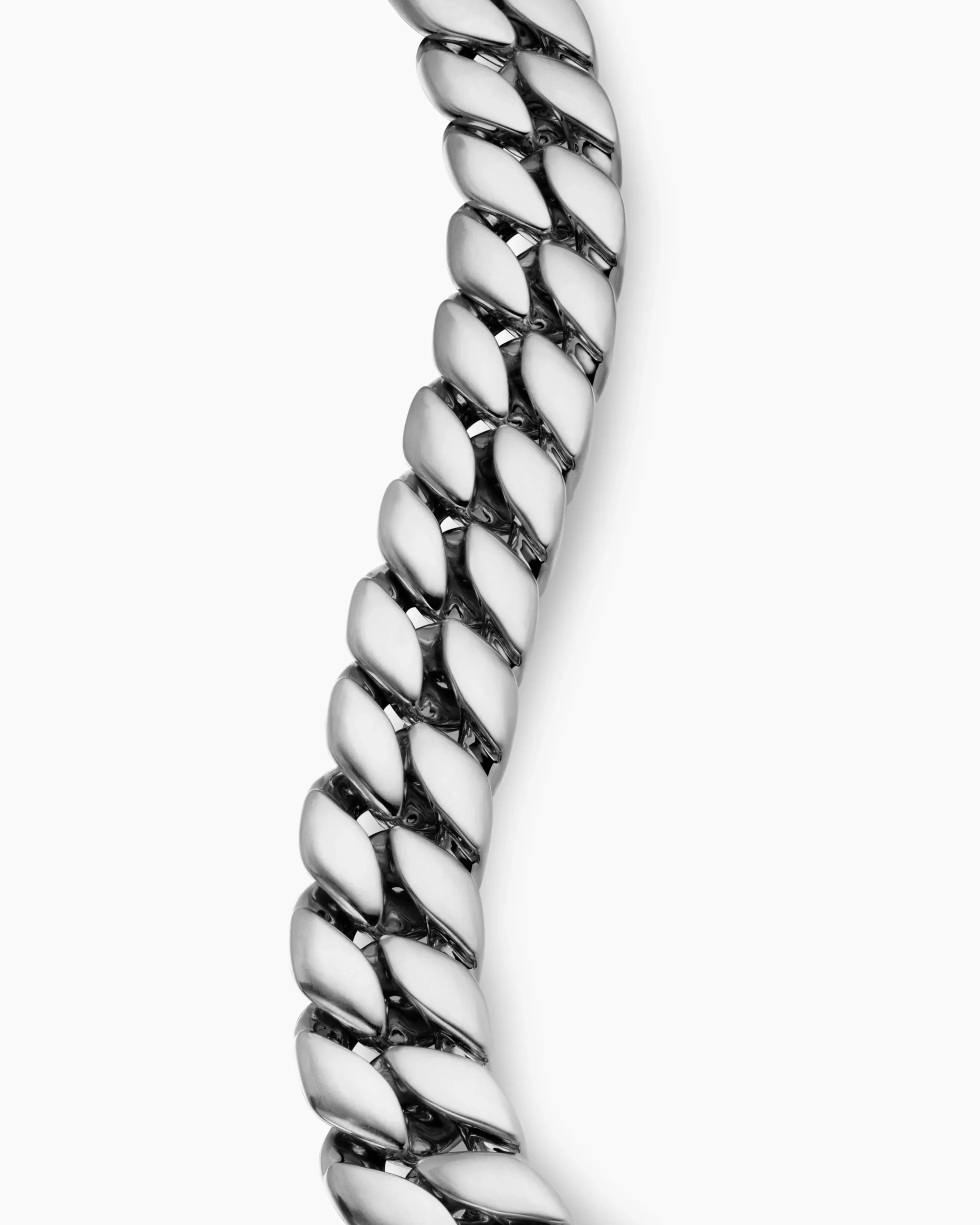 Curb Chain Bracelet Sterling Silver, 14.5mm