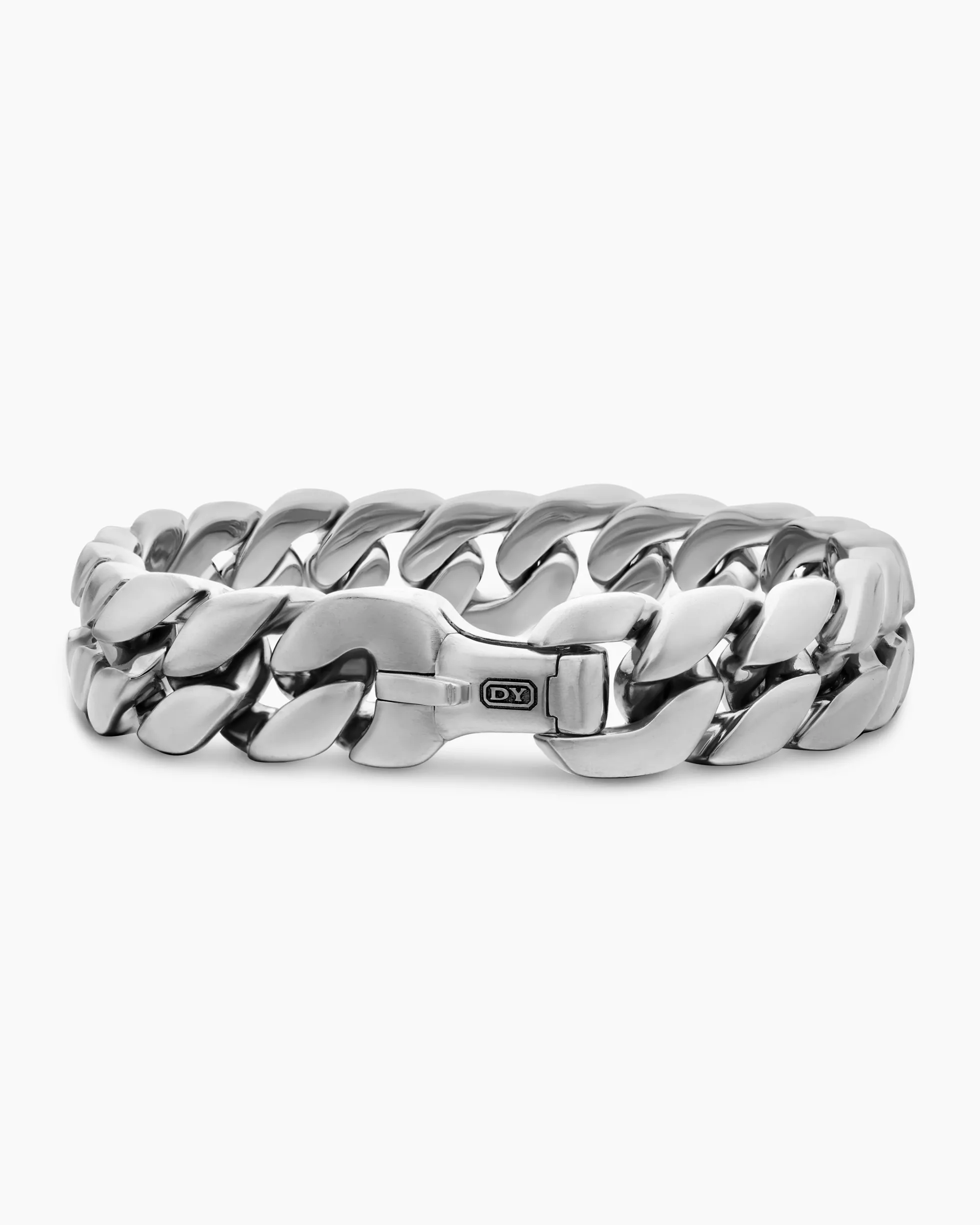 Curb Chain Bracelet Sterling Silver, 14.5mm