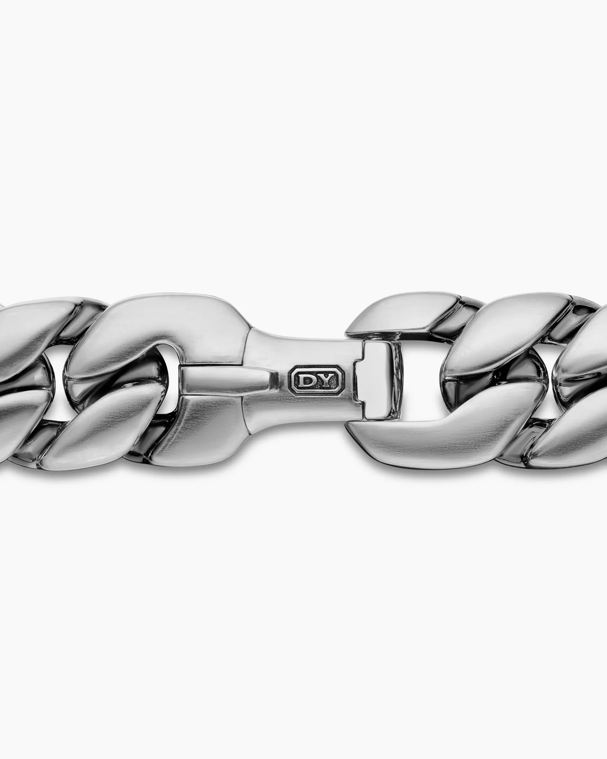 Curb Chain Bracelet Sterling Silver, 14.5mm