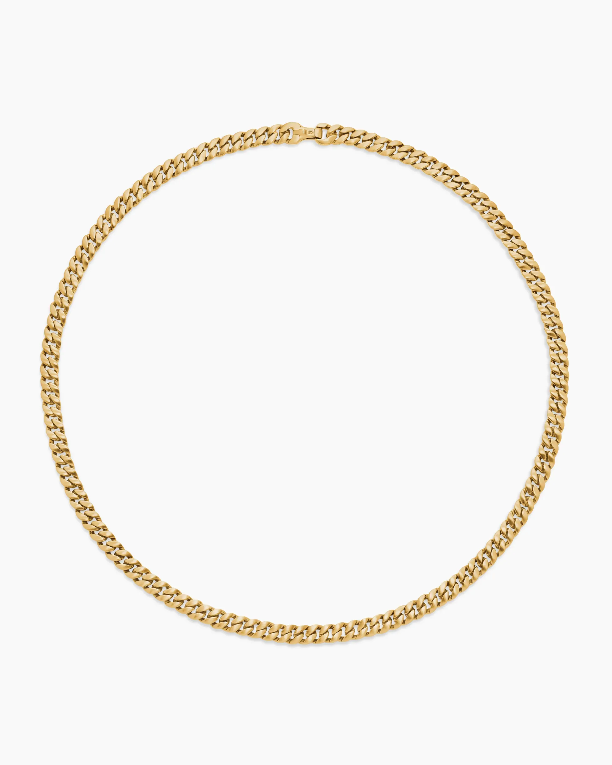 Curb Chain Necklace 18K Yellow Gold, 6mm