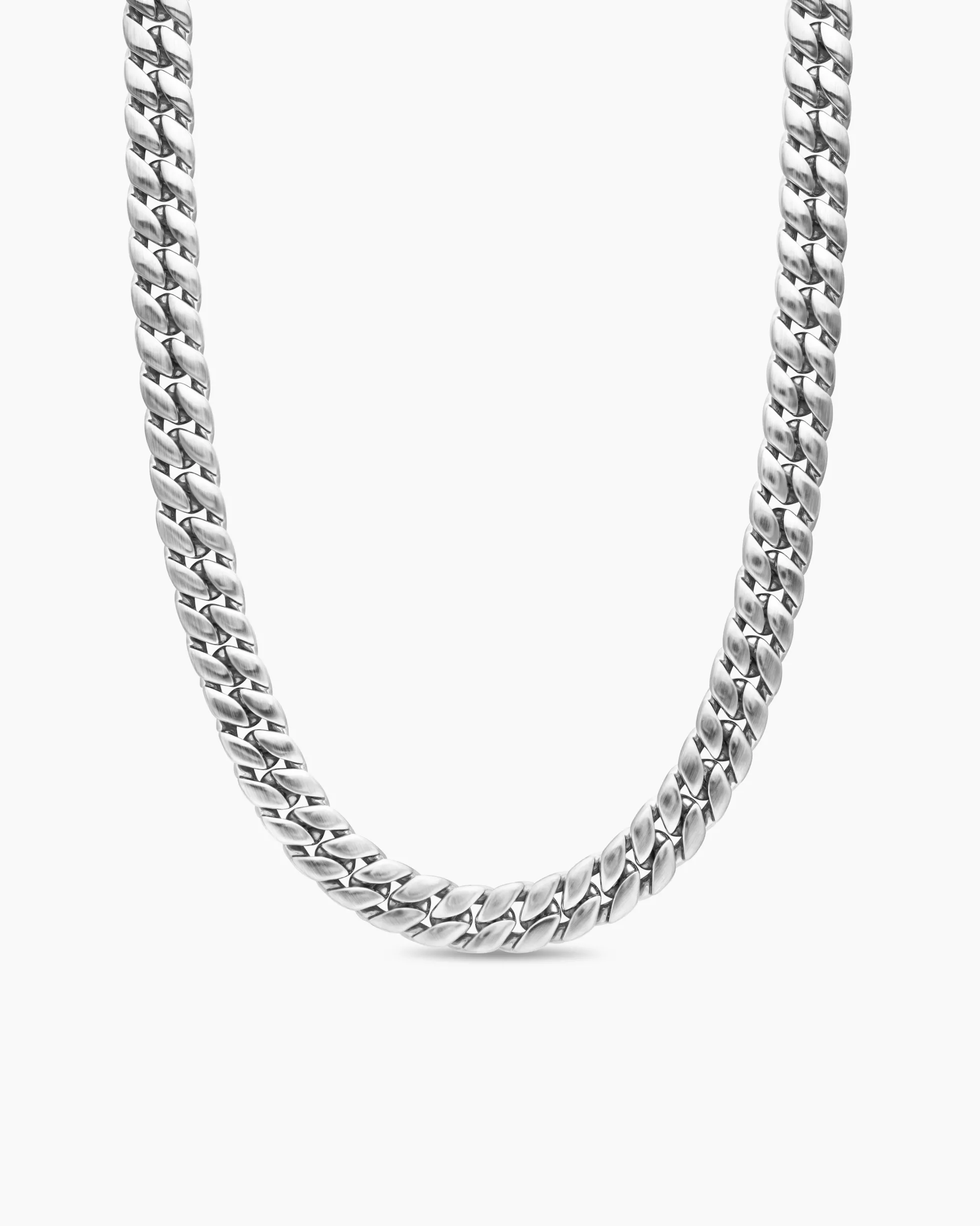 Curb Chain Necklace Platinum, 11.5mm