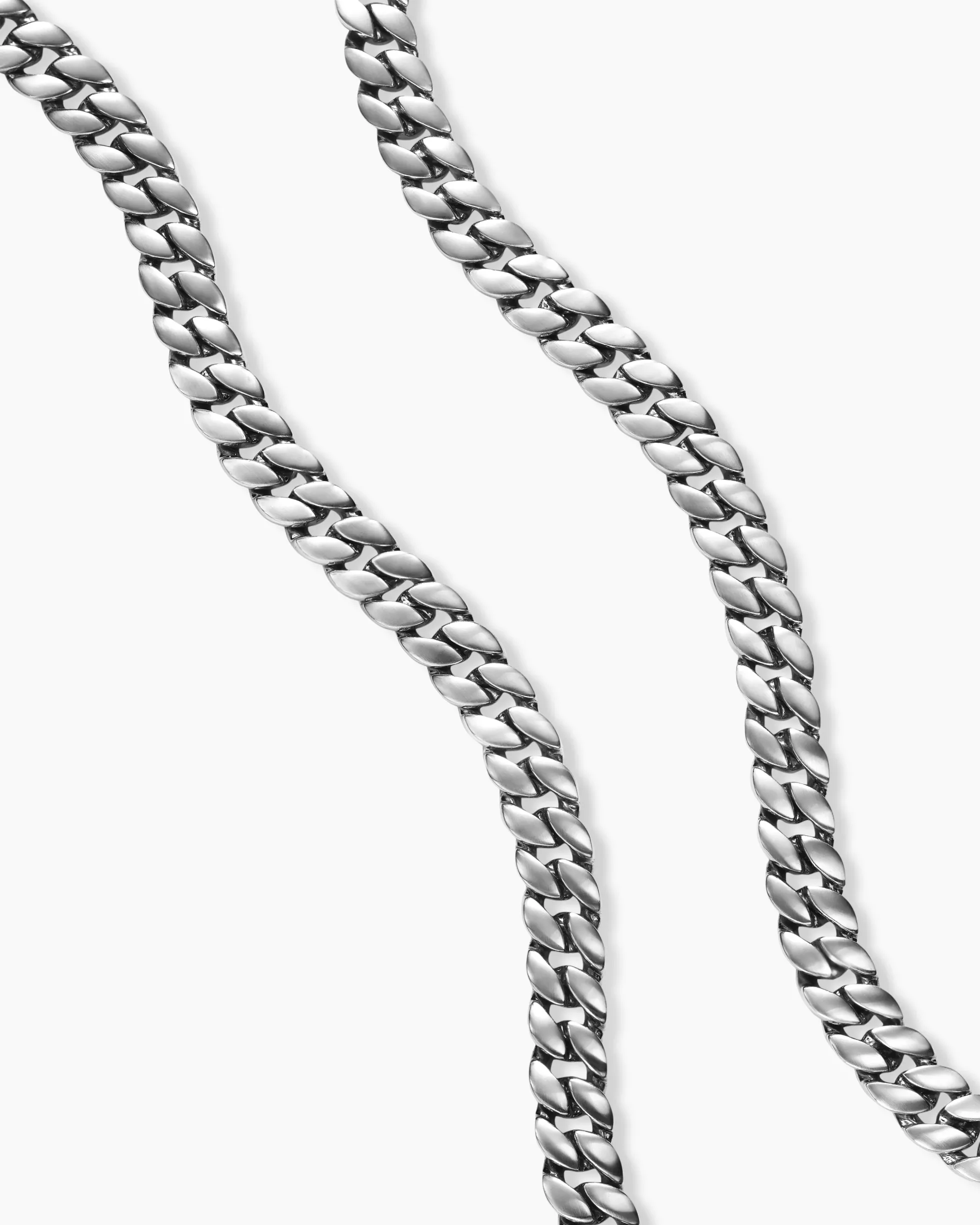 Curb Chain Necklace Sterling Silver, 6mm