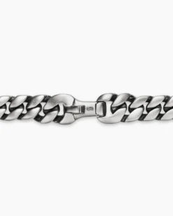 Curb Chain Necklace Sterling Silver, 6mm