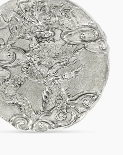 Dragon Amulet Sterling Silver, 21mm