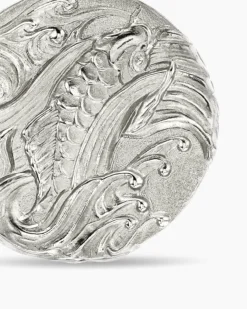Dragon Amulet Sterling Silver, 21mm