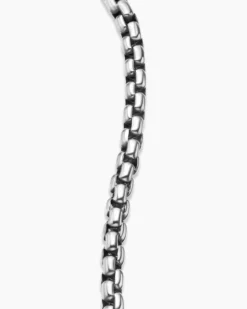 DY Bel Aire Box Chain Bracelet Sterling Silver with 14K Yellow Gold, 4mm