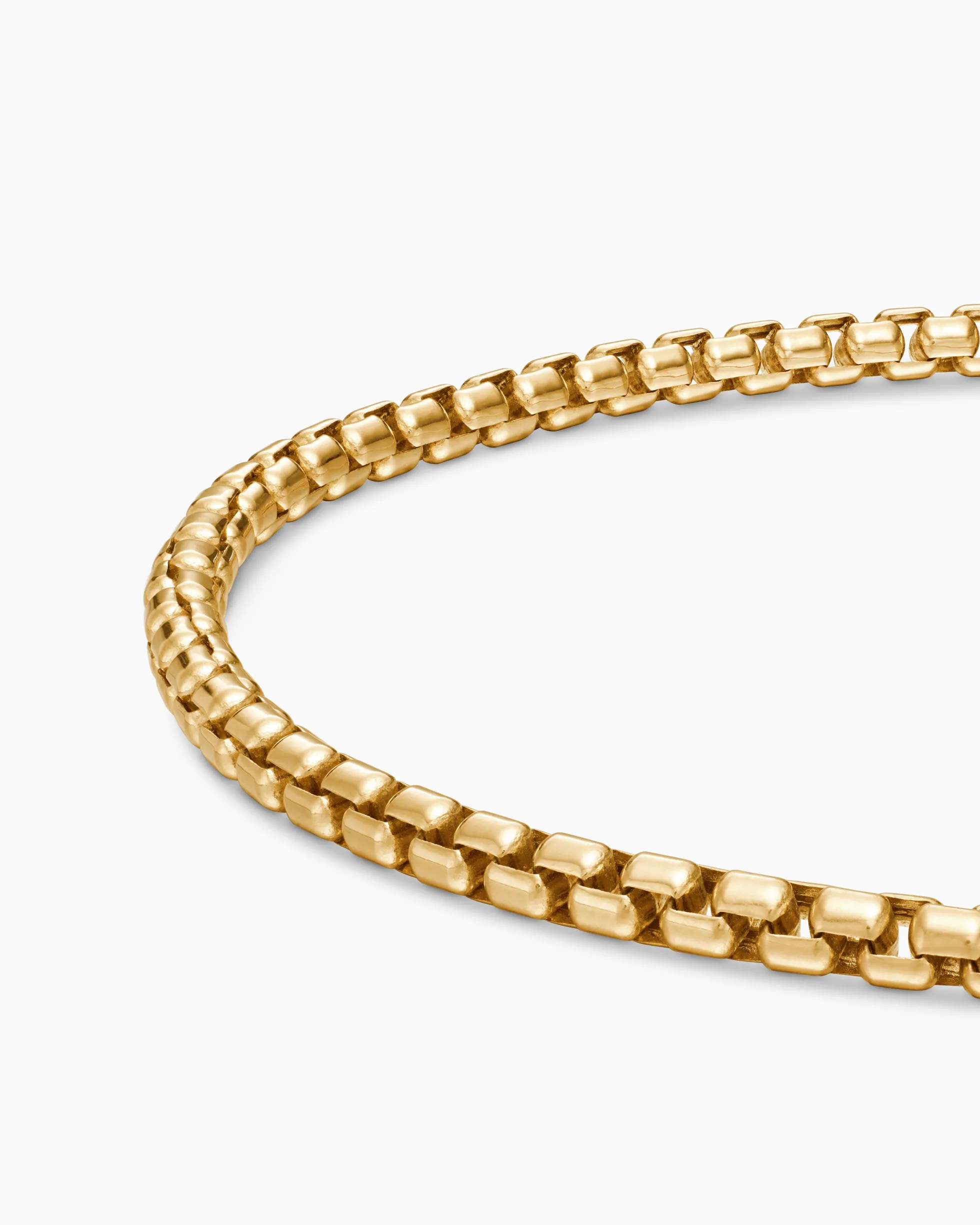 DY Bel Aire Box Chain Bracelet 18K Yellow Gold, 2.7mm