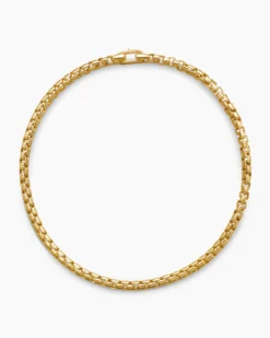DY Bel Aire Box Chain Bracelet 18K Yellow Gold, 2.7mm