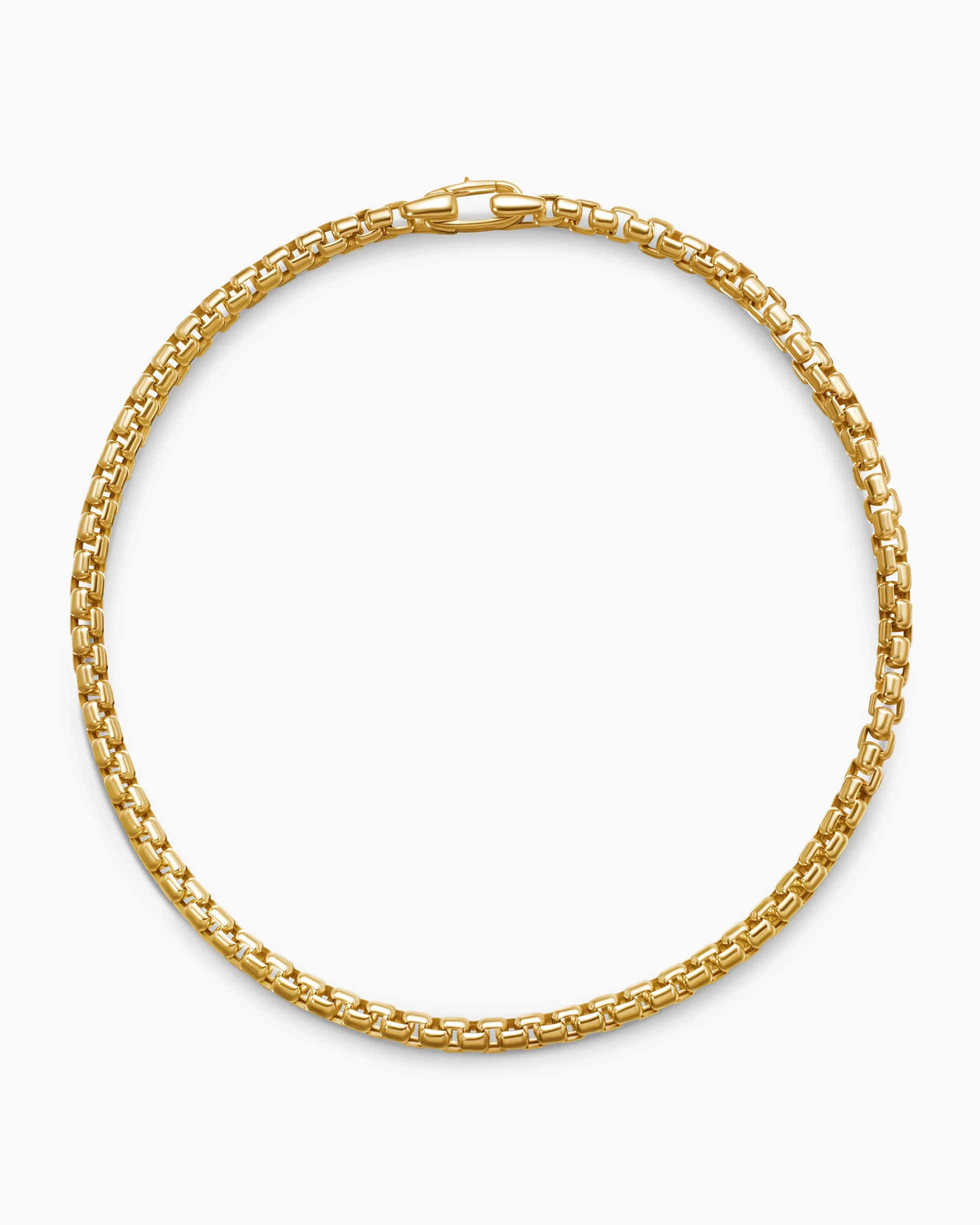DY Bel Aire Box Chain Bracelet 18K Yellow Gold, 2.7mm
