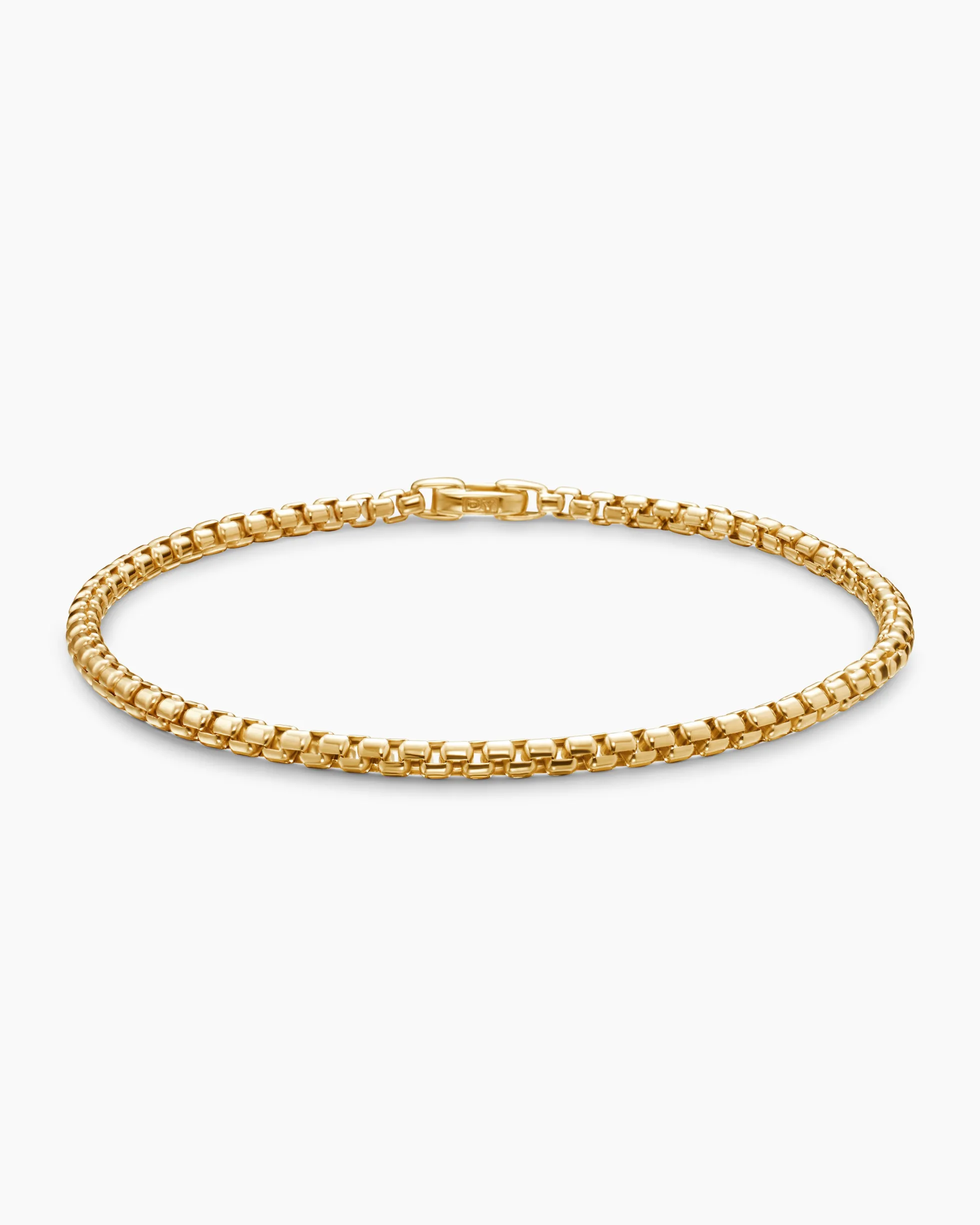 DY Bel Aire Box Chain Bracelet 18K Yellow Gold, 2.7mm
