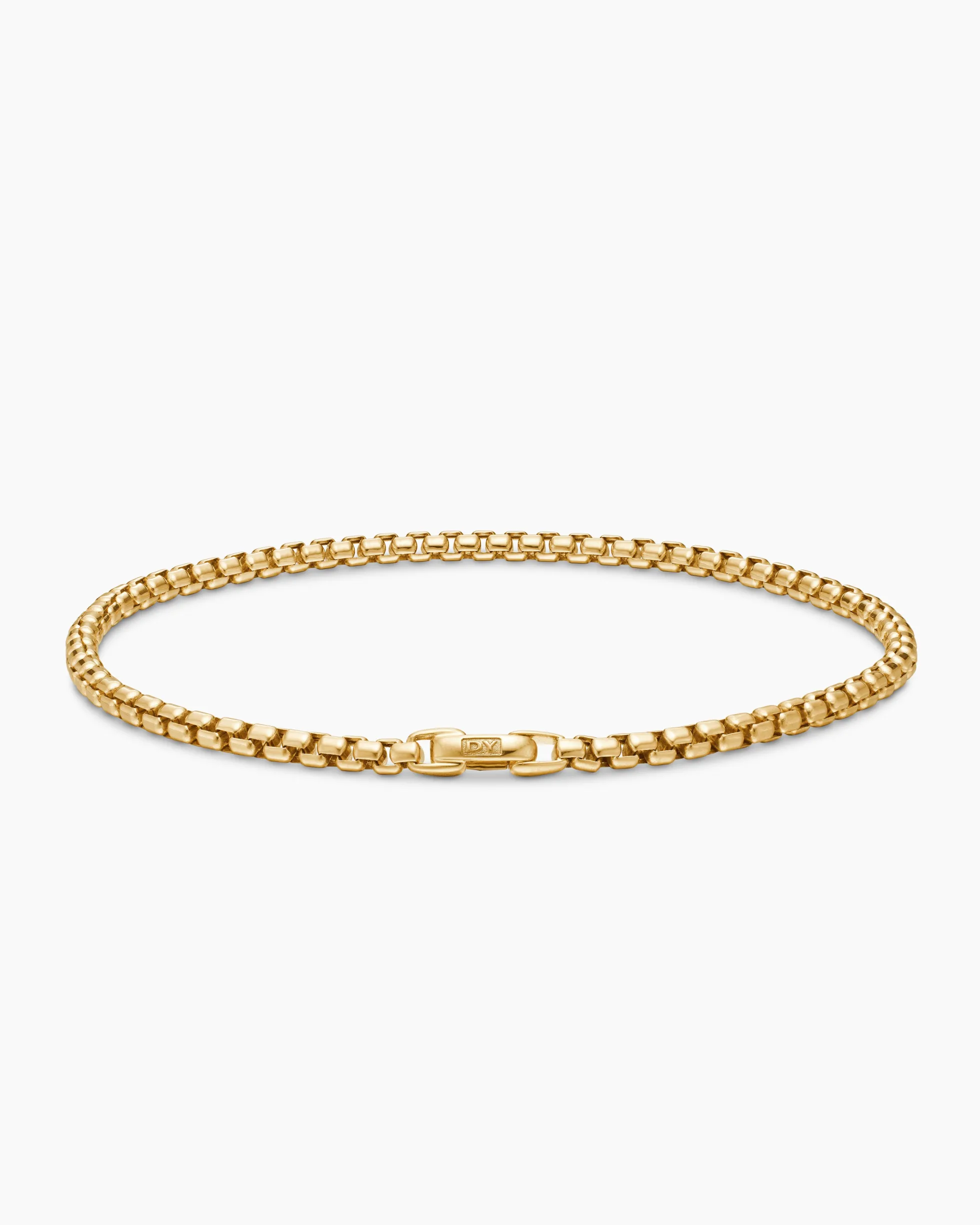 DY Bel Aire Box Chain Bracelet 18K Yellow Gold, 2.7mm